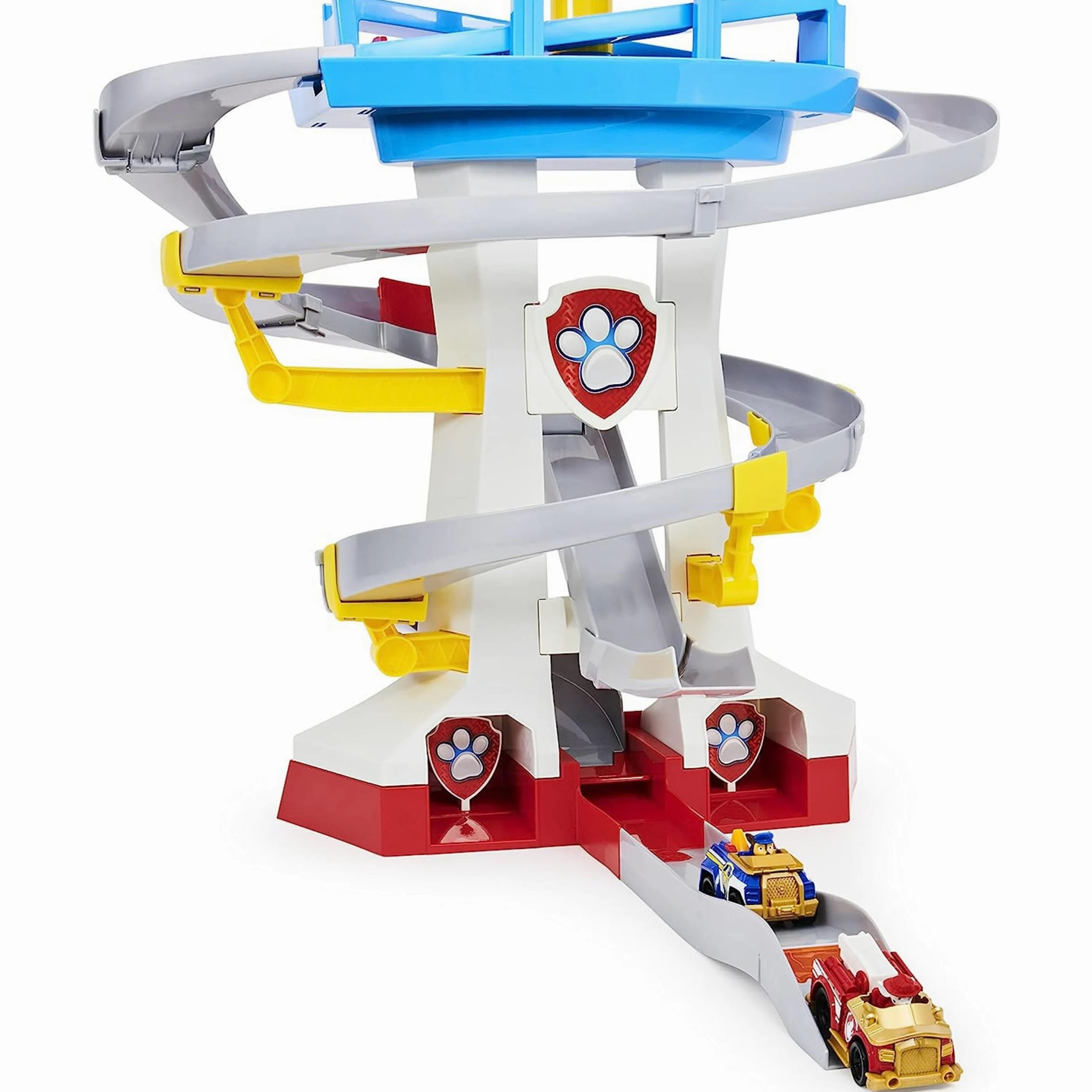 Paw Patrol True Metal Adventure Bay Rescue Way - Juego con 2 vehículos exclusivos, Escala 1:55