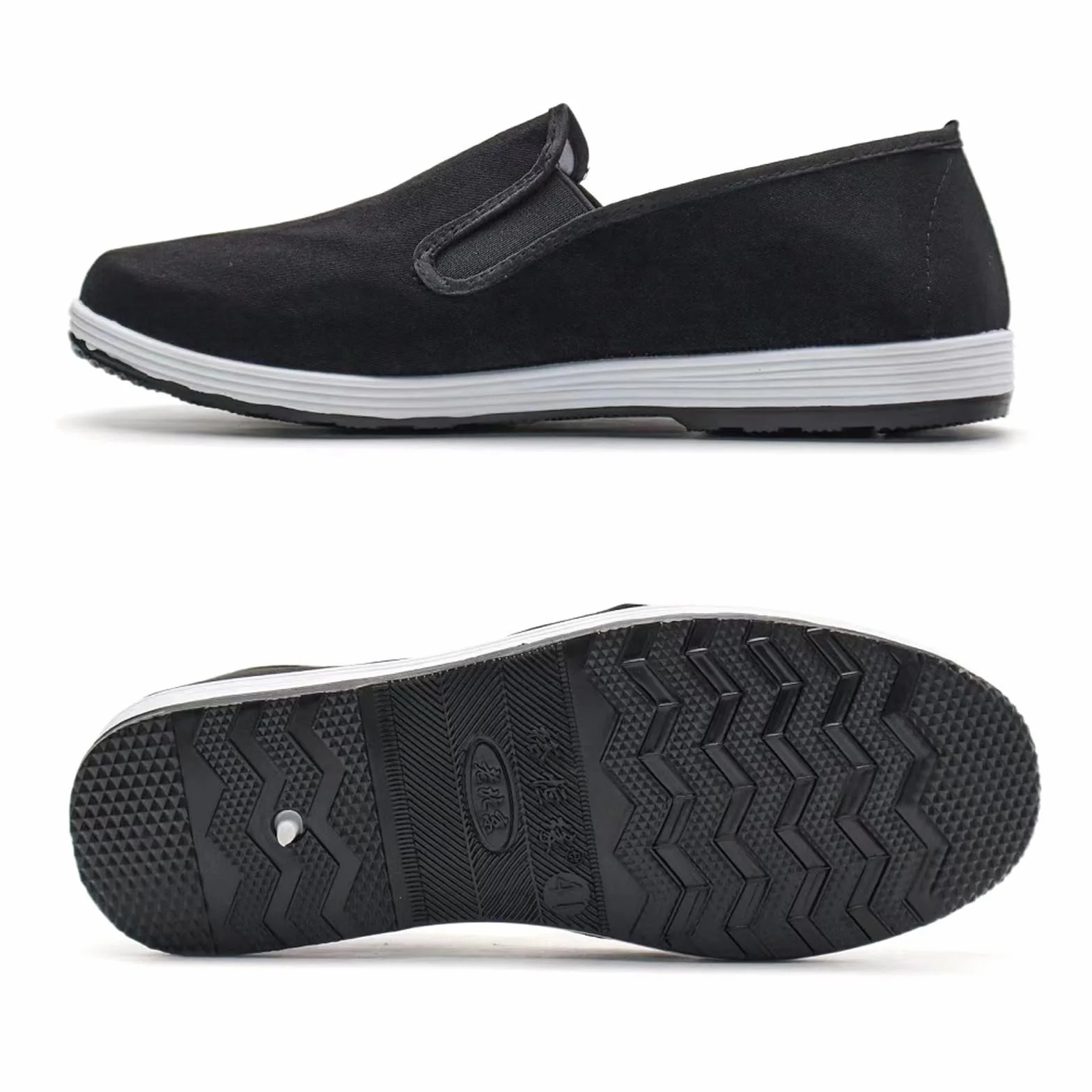 Zapatos de Kung Fu Mocasines sin Cordones para Artes Marciales con Suela de Goma