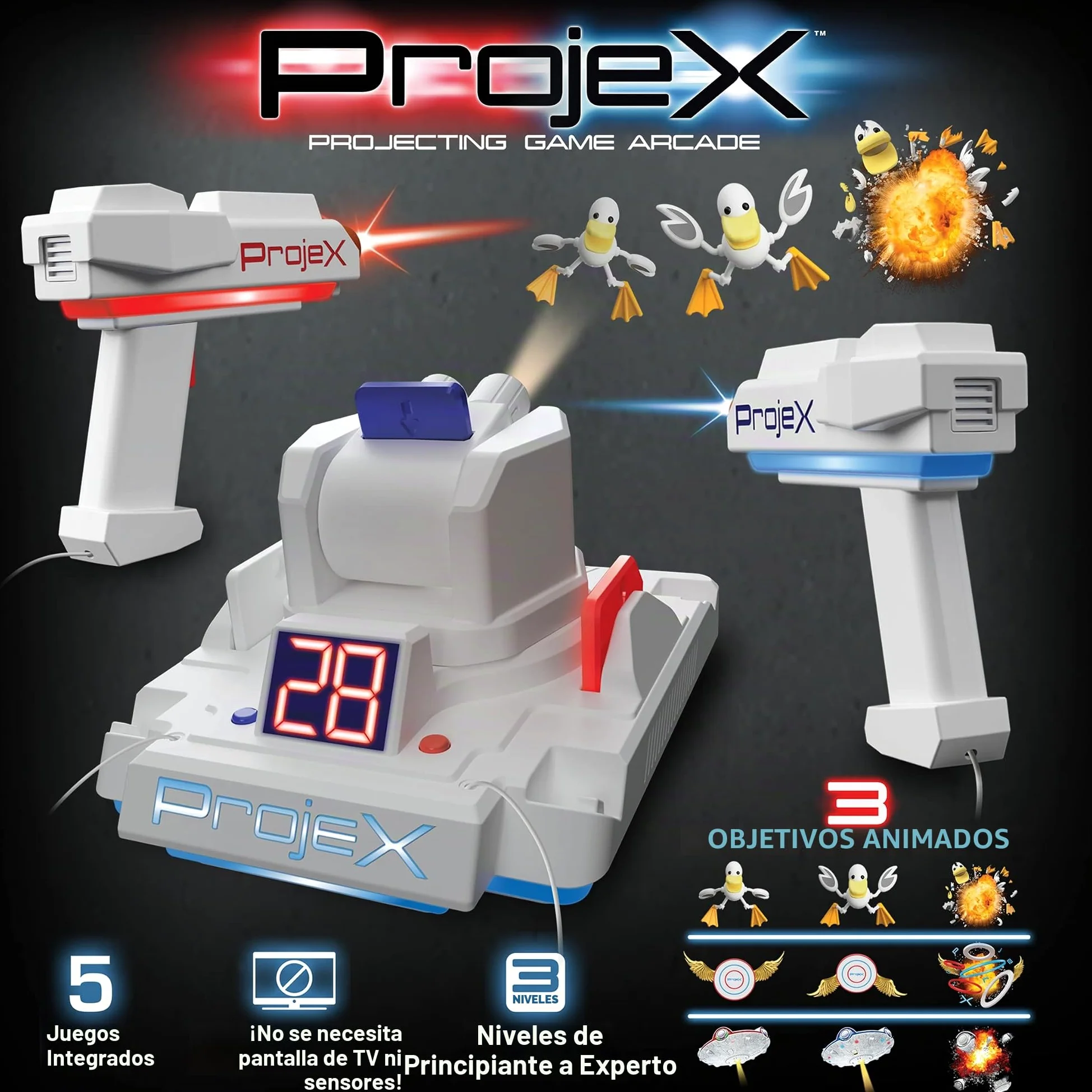 Laser X Projex Animated Target, Blanco
