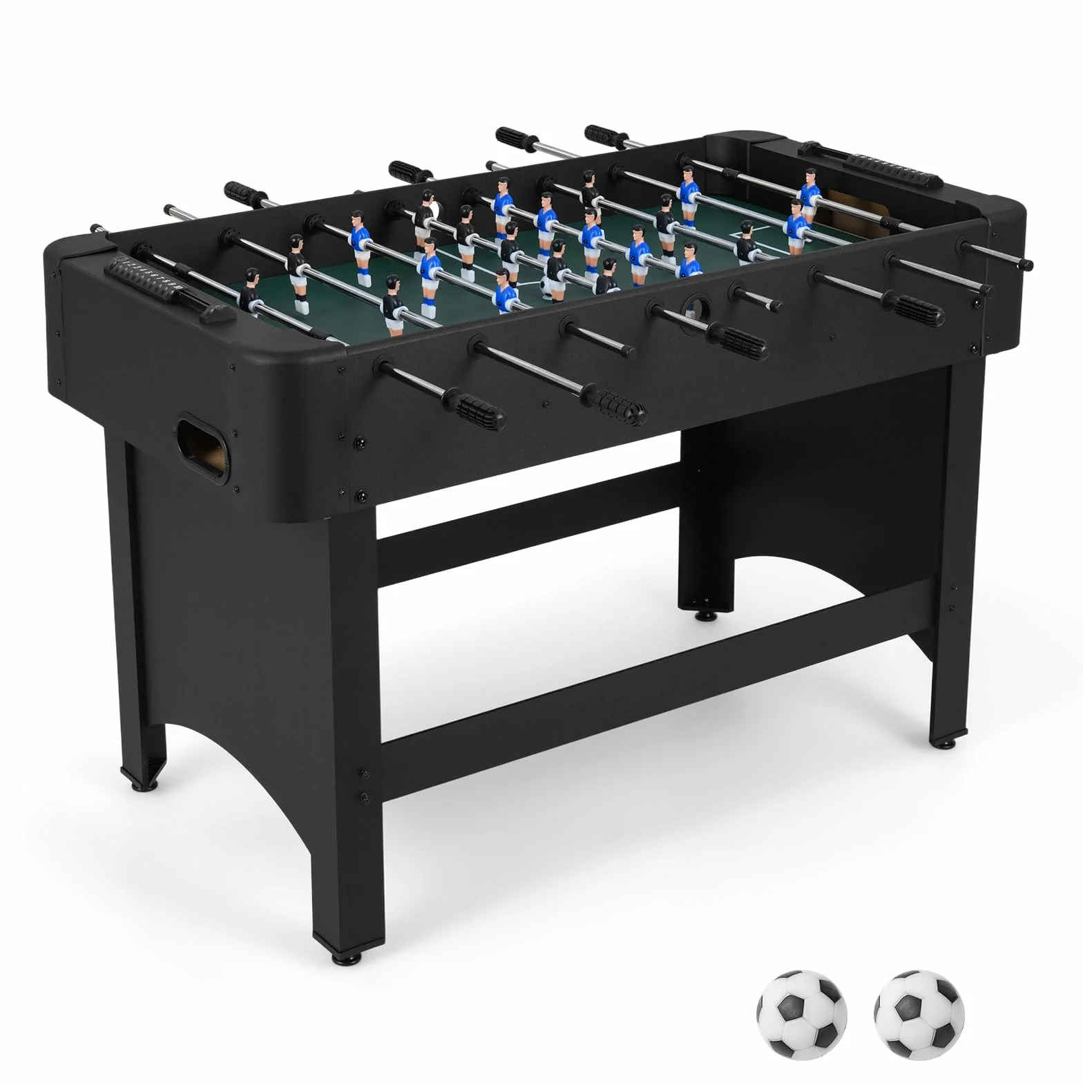 COSTWAY Mesa de Futbolín, Mesa de Juego de Fútbol con Patas, 22 Jugadores, 2 Pelotas y Marcadores Deslizantes, Set de Fútbol Arcade para Niños y Adultos, Salas de Juegos
