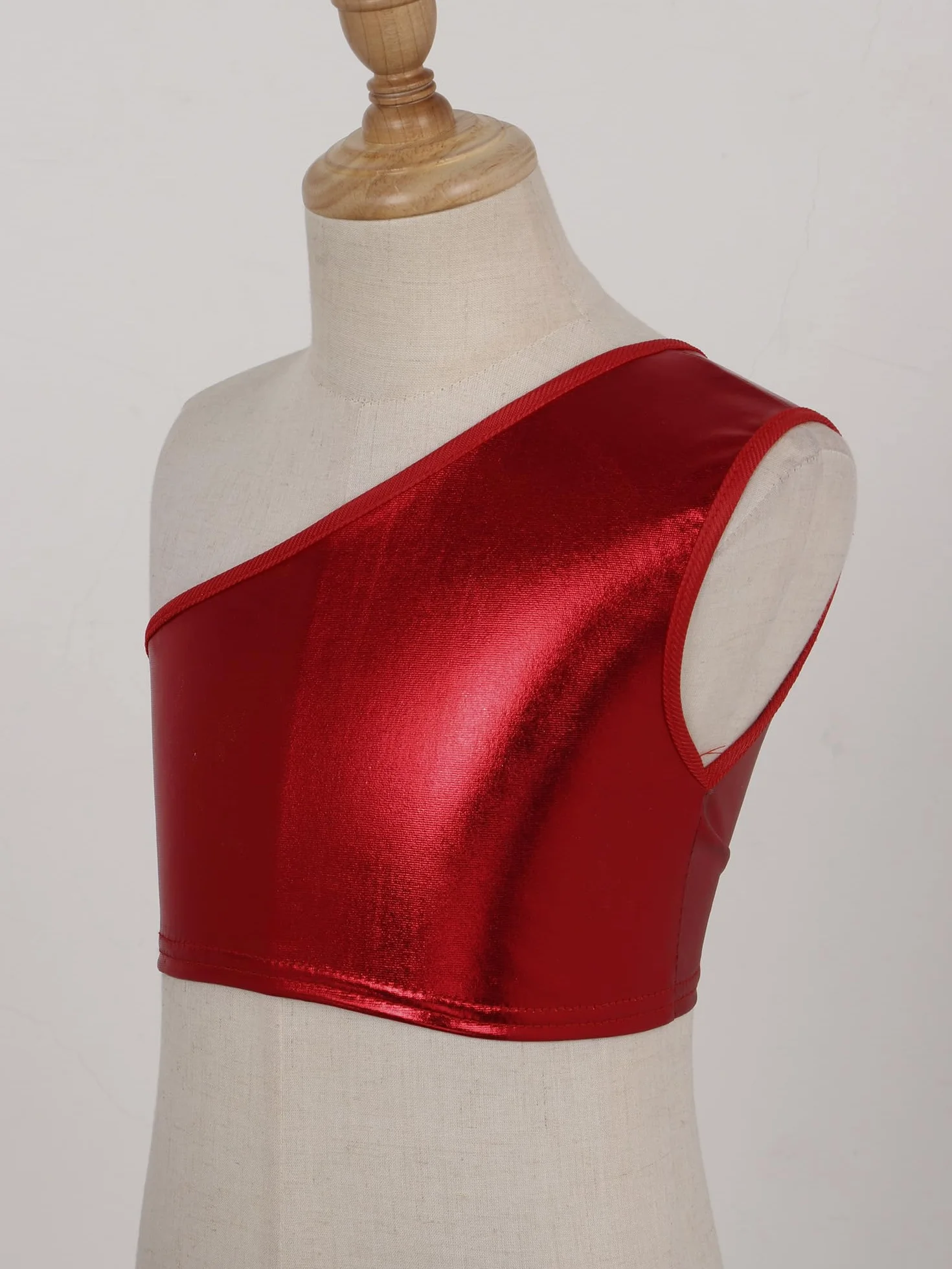 IEFIEL Crop Top de Baile Moderno para Niña Lentejuelas Danza Jazz Gimnasia Rítmica 3-16 Años