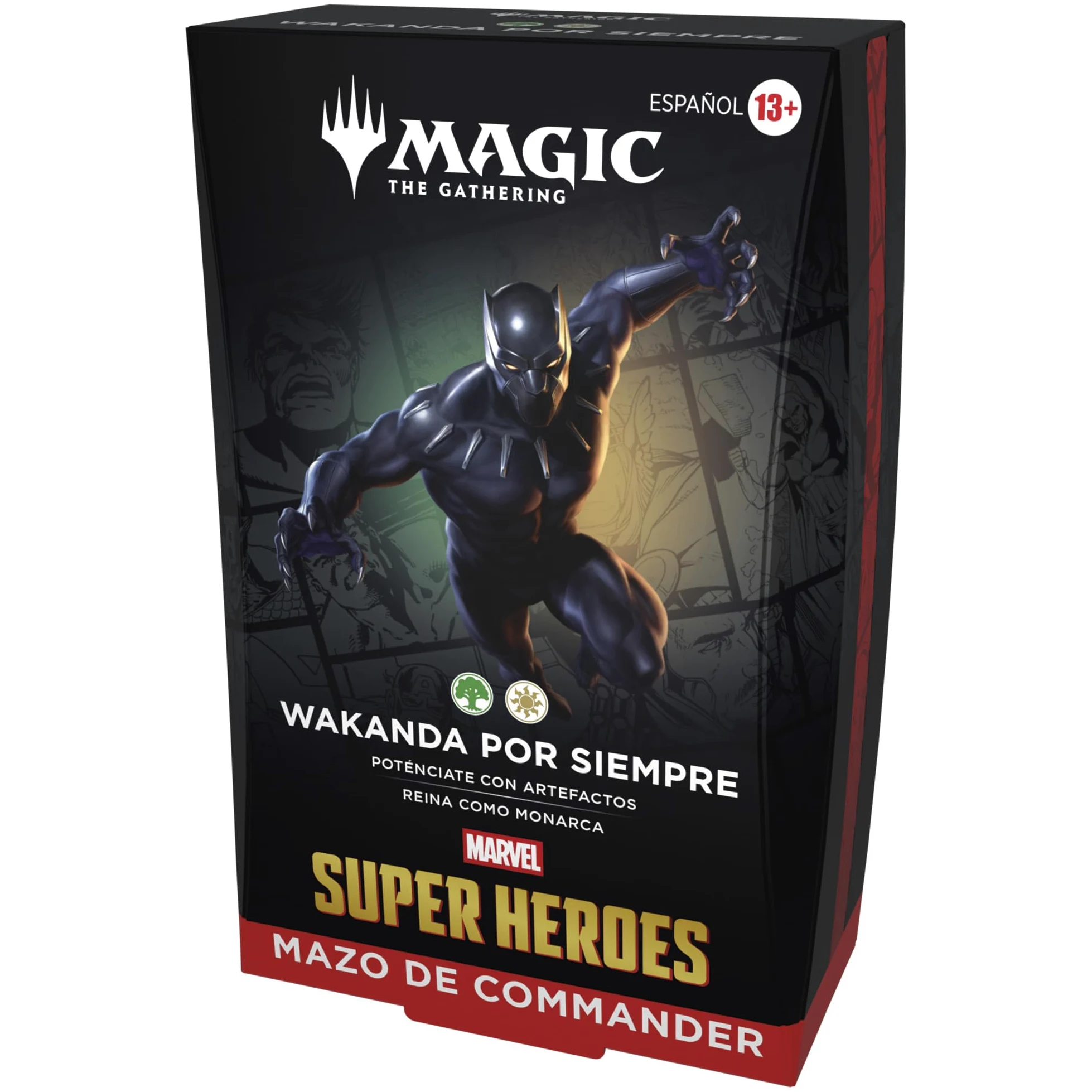 Mazo de Commander de Magic: The Gathering | Marvel Super Heroes - Wakanda por Siempre (Versión en Español)