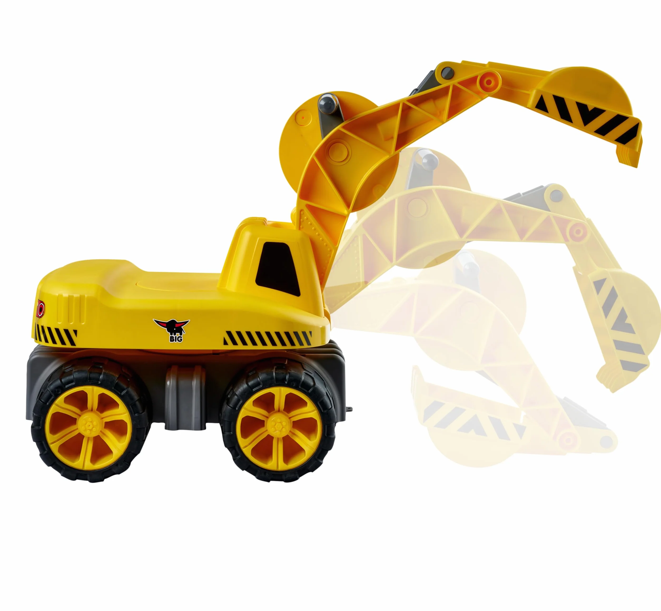BIG - 800055811- Maxi Excavadora Power Worker- Amplio Asiento para el niño con Giro 360º- a Partir de 3 años