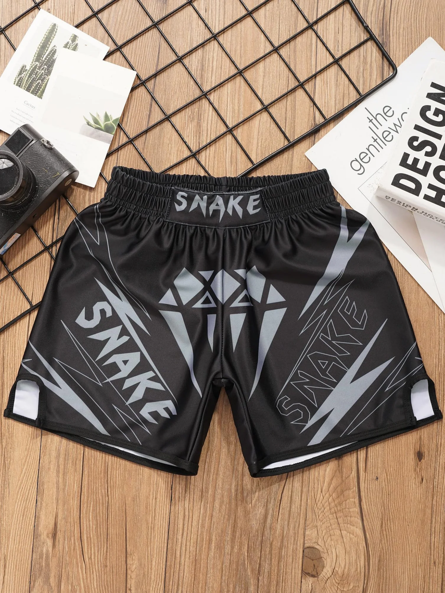 Pantalones cortos de boxeo para niño MMA Kick-Boxing Fitness Training Fight Deporte Kick Boxeo Entrenamiento Grappling Muay Thai Combat 3-16 años