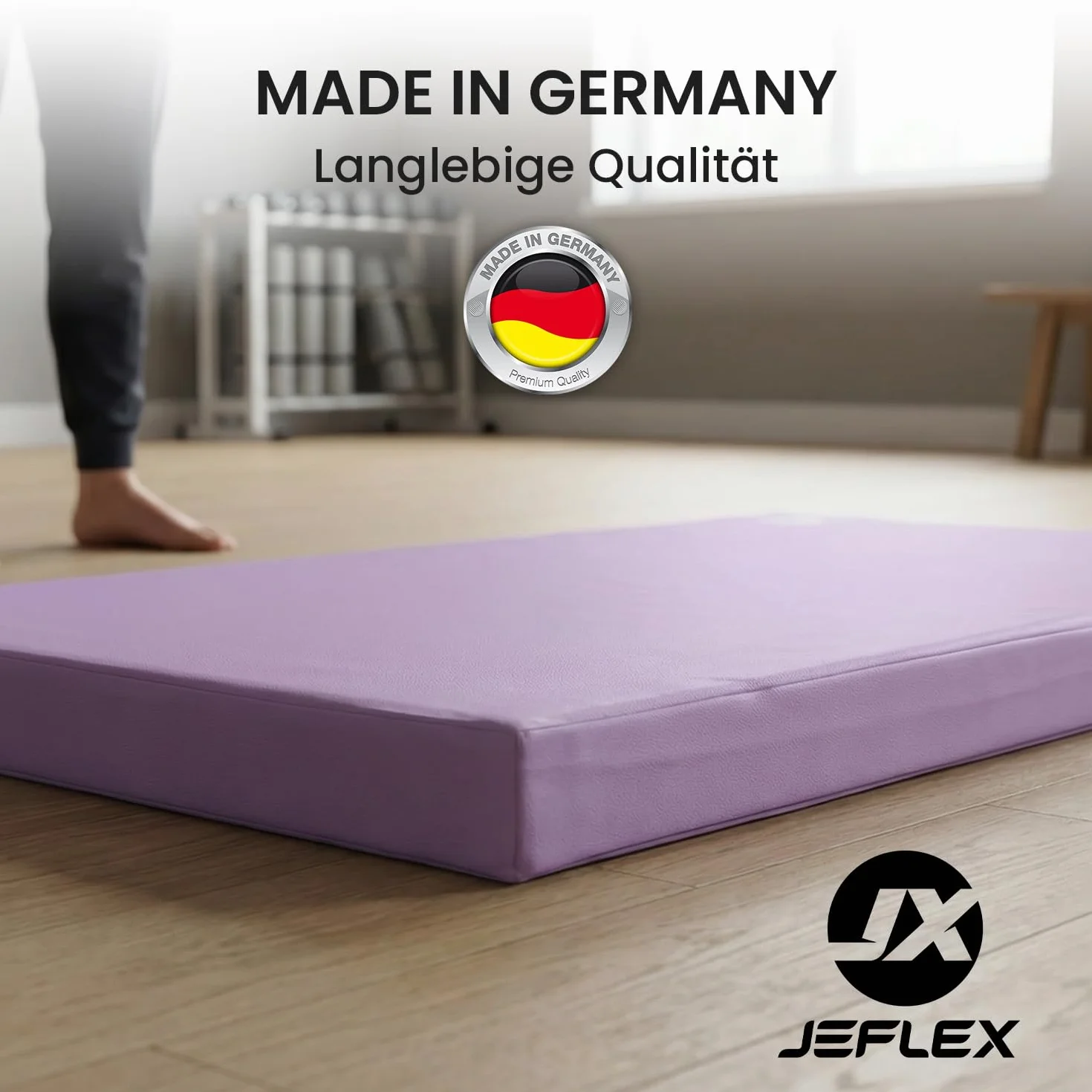 Jeflex Colchoneta Gimnasia 100 x 70 x 8 cm Esterilla Yoga Multifuncional