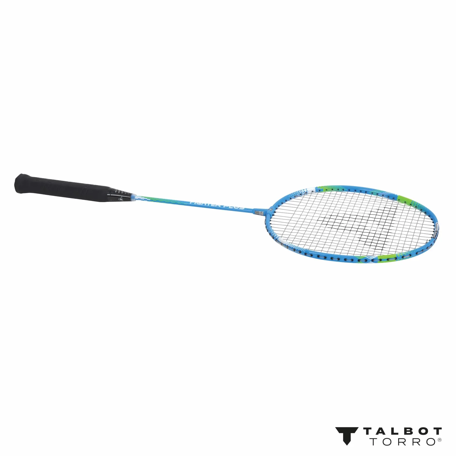 Talbot Torro Raqueta de Bádminton Fighter Plus, Agarre Airflex, Marco Powerwave, Azul