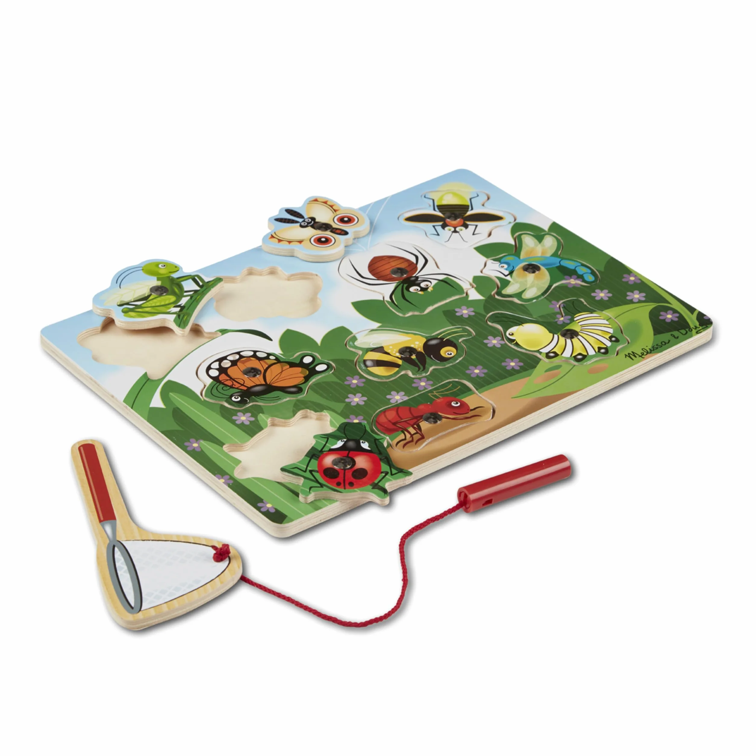 Melissa & Doug Cazar Insectos, Juego magnético de Madera