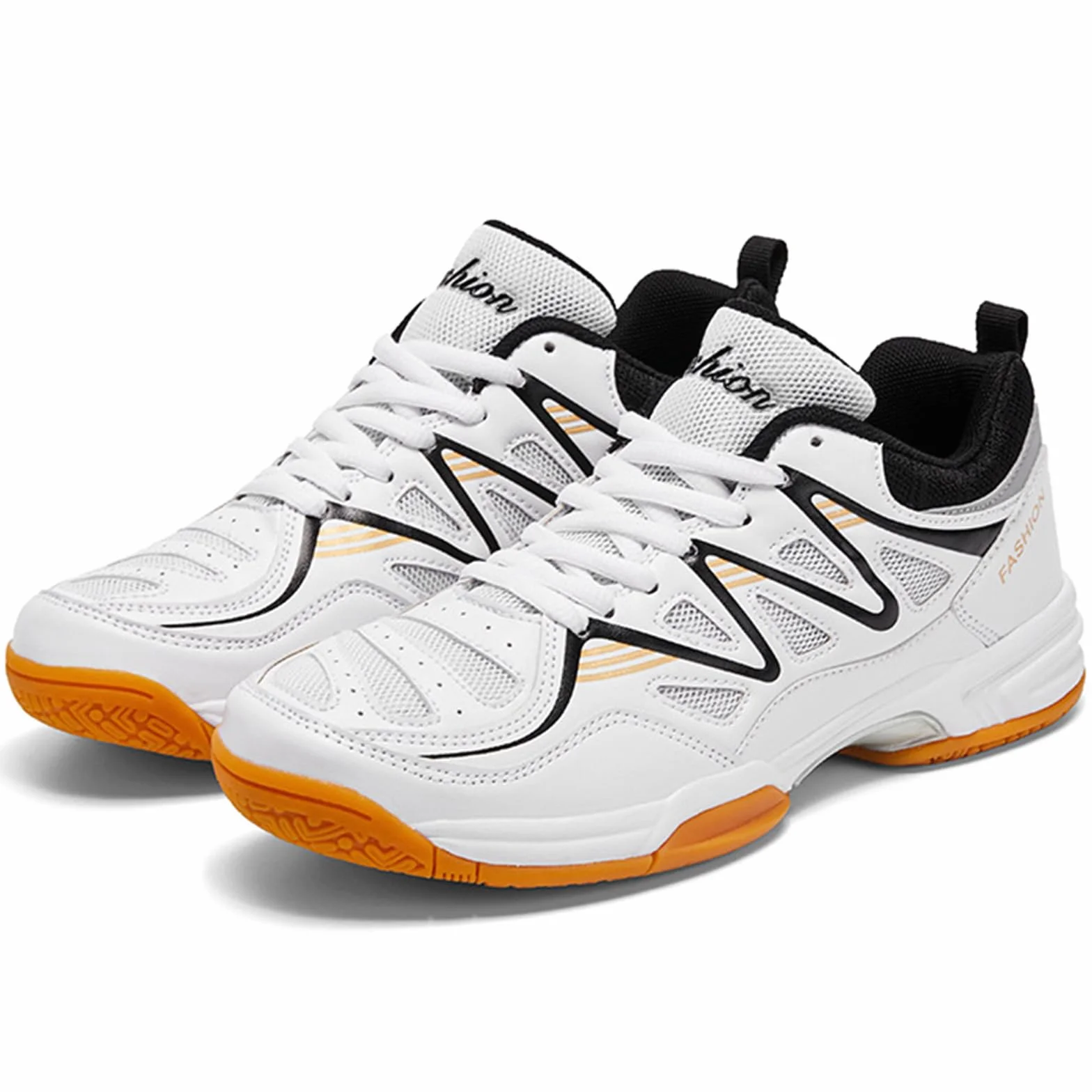 Zapatillas De Tenis Bádminton para Hombres Zapatos Entrenamiento Interior Anti-Slip Liviano Voleibol Raqueta Blanco 42 EU
