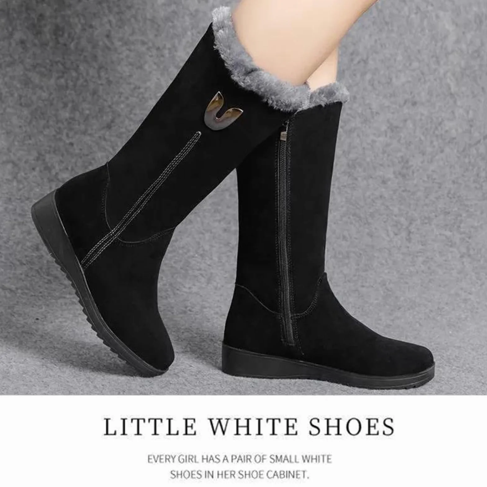 Generisch Botas de nieve impermeables cálidas aisladas antideslizantes para mujer invierno