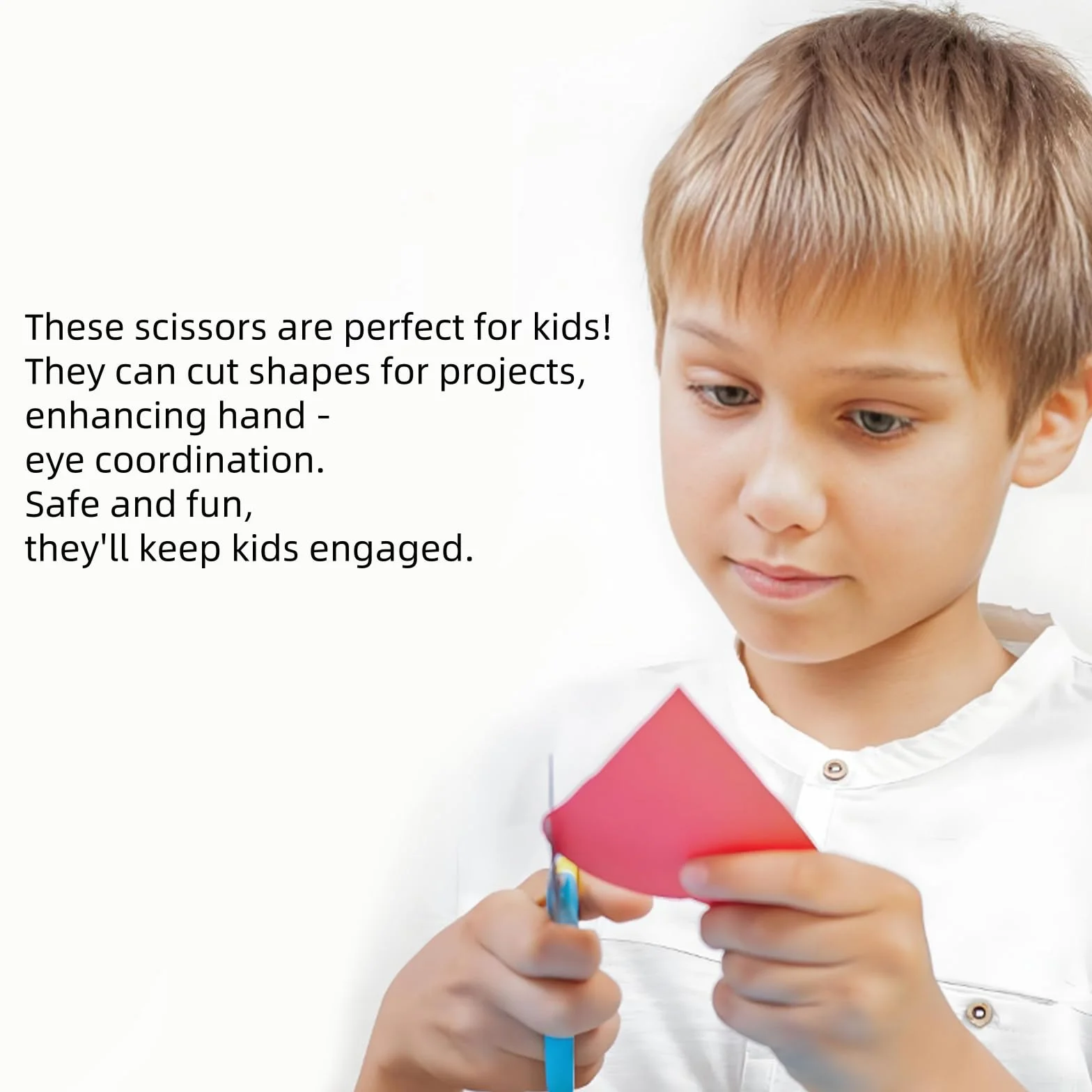3 Piezas Tijeras Escolares Niños Manualidades, Tijeras Infantiles Punta Redonda, Seguridad, Centímetros, Para Arte De Recorte, DIY, Artesanía, Estudiantes, Papelería De Enseñanza