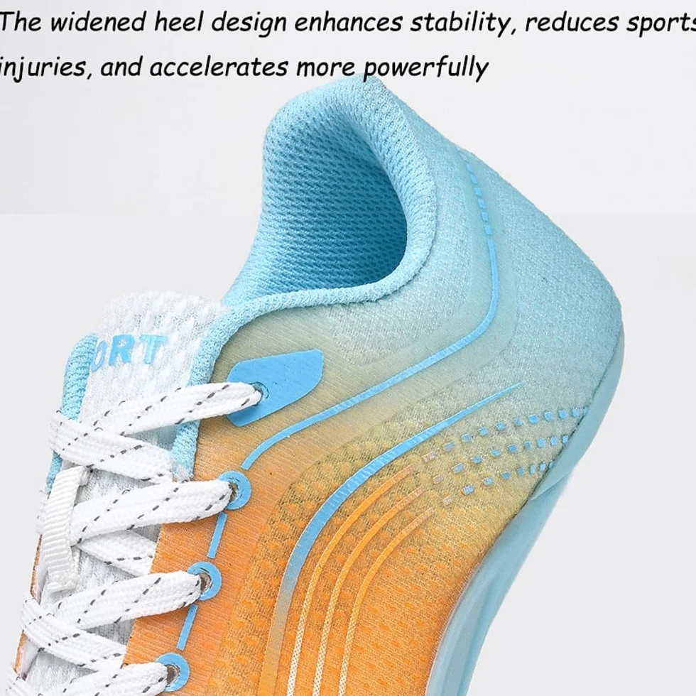 Zapatillas de atletismo con clavos Sprint, placa de carbono, 7 clavos, transpirables, antideslizantes, ligeras, 35-44 EU