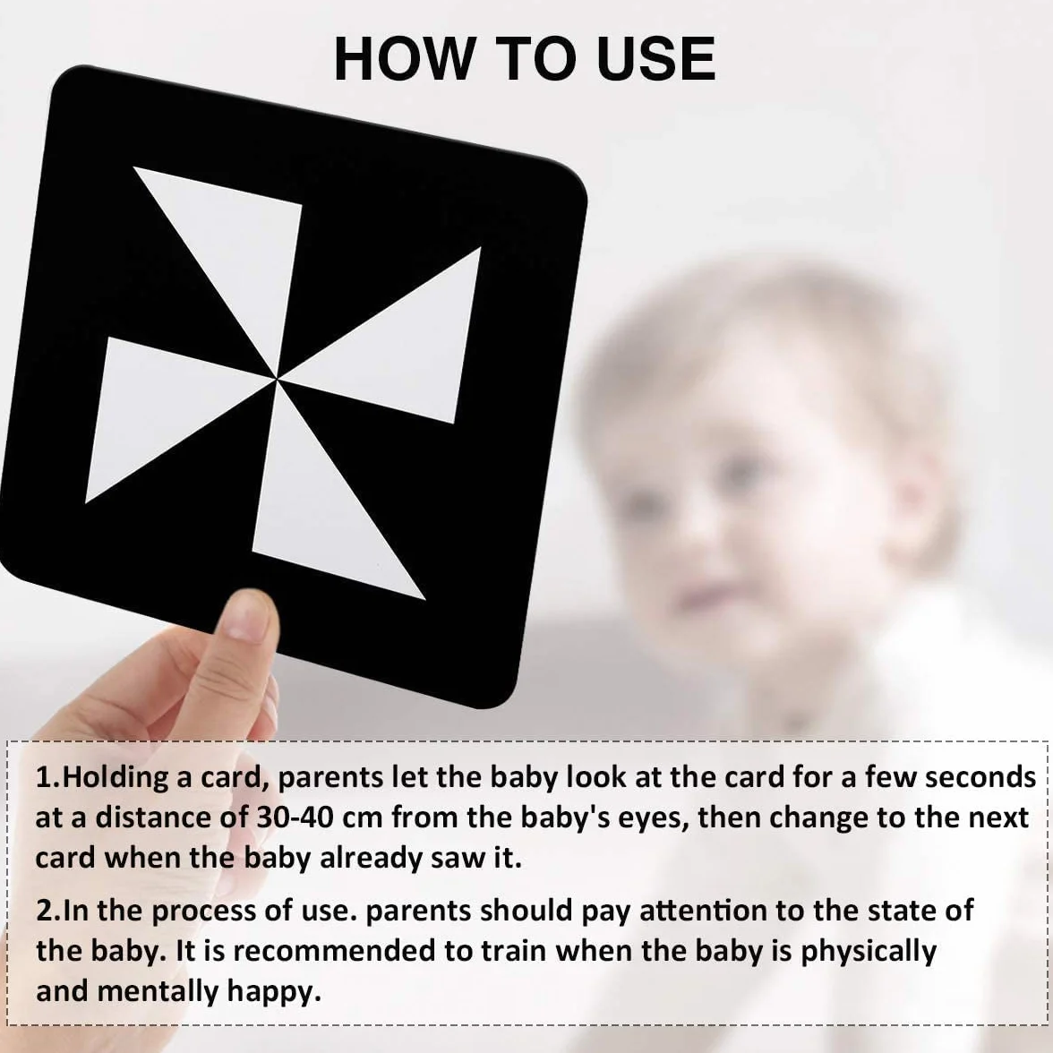 Beiens Tarjetas Flashcards Bebe,0 3 6 12 36 Meses Juguetes en Blancas y Negras Comparó Las Tarjetas para la Estimulación Visual del Bebé,20 PCs 40 Pages 14 x 14 cm, Regalo Educativo para Bebés