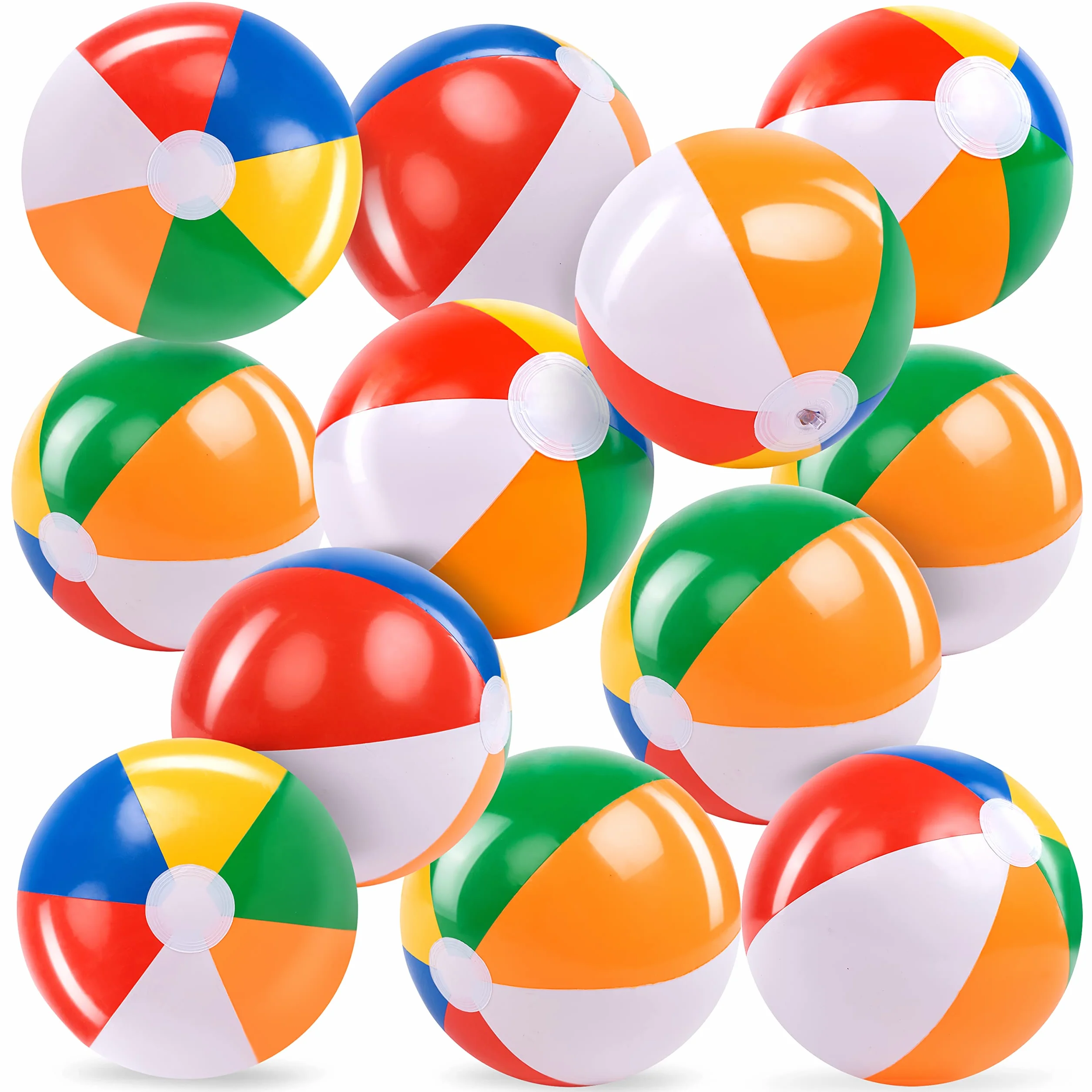 JOYIN 20cm Pelota de Playa ;Pelota Hinchable Juguetes inflables Pelota de Playa en Colores de Verano