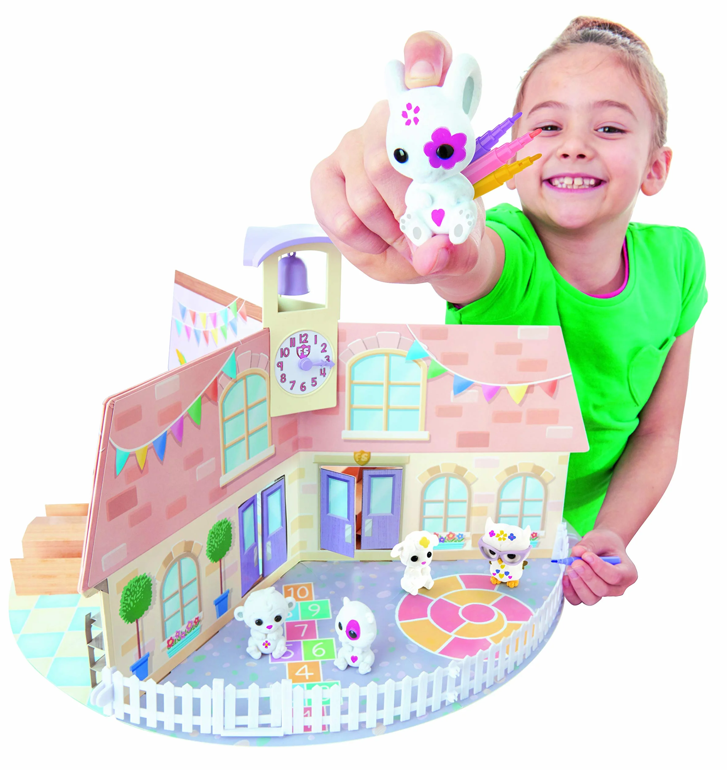 Tomy E72920 - Libro para desplegar, 5 Figuras, láminas de Pegatinas, Multicolor