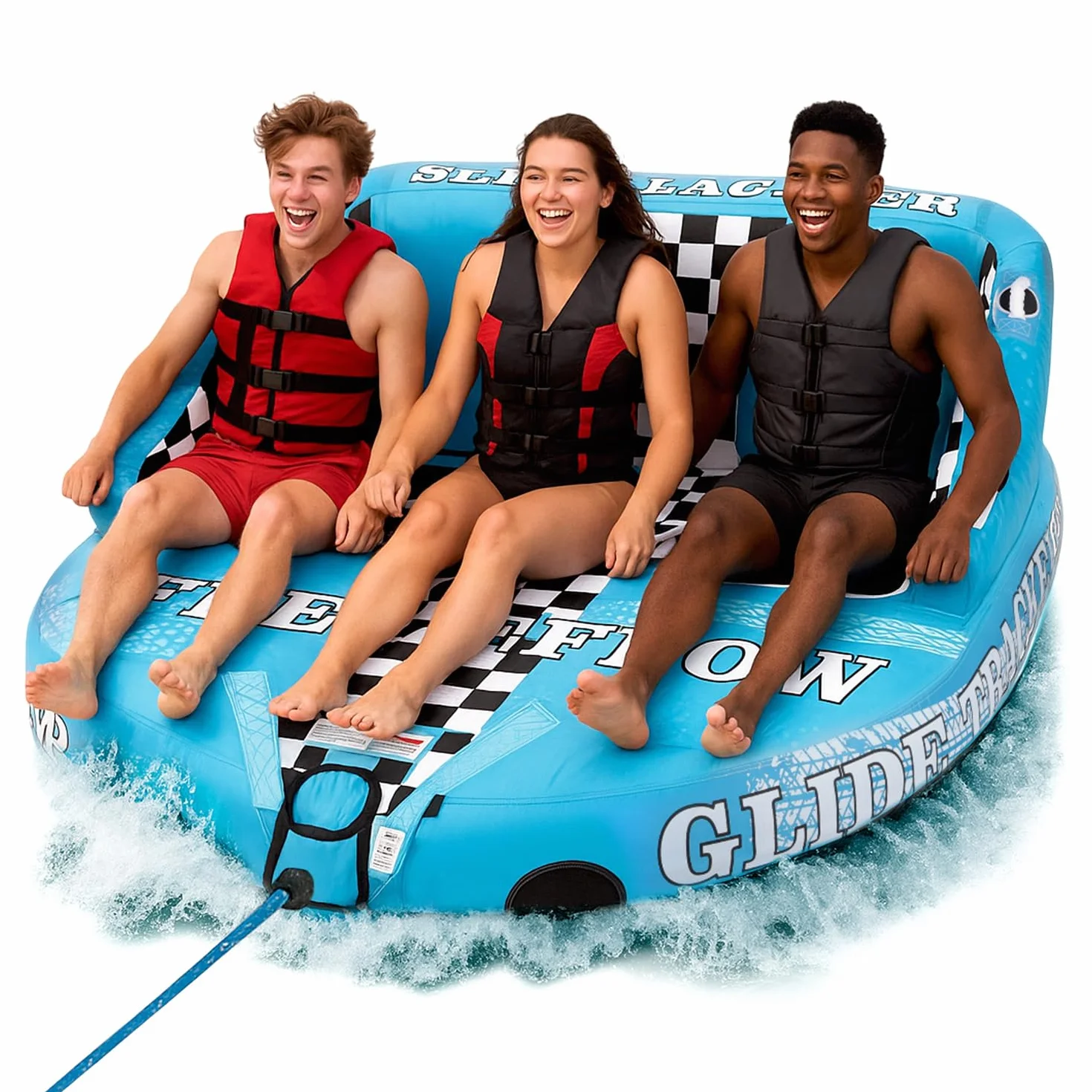 SereneLife Jobe Flotador Arrastre Inflable Deportes Acuaticos Donut Hinchable