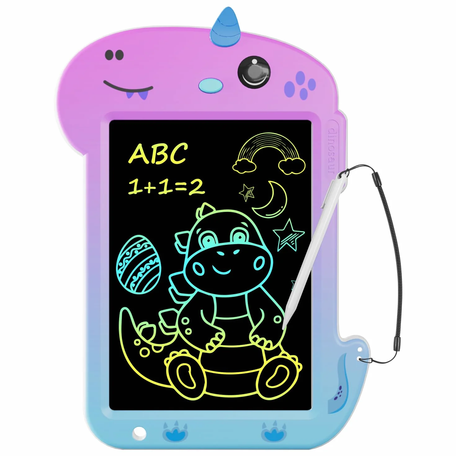 Tablet de Escritura LCD Electight, Pantalla Colorido, Juguetes Educativo con Borrable y Bloqueo, para Niños 3-7 Años, Morado Degradado