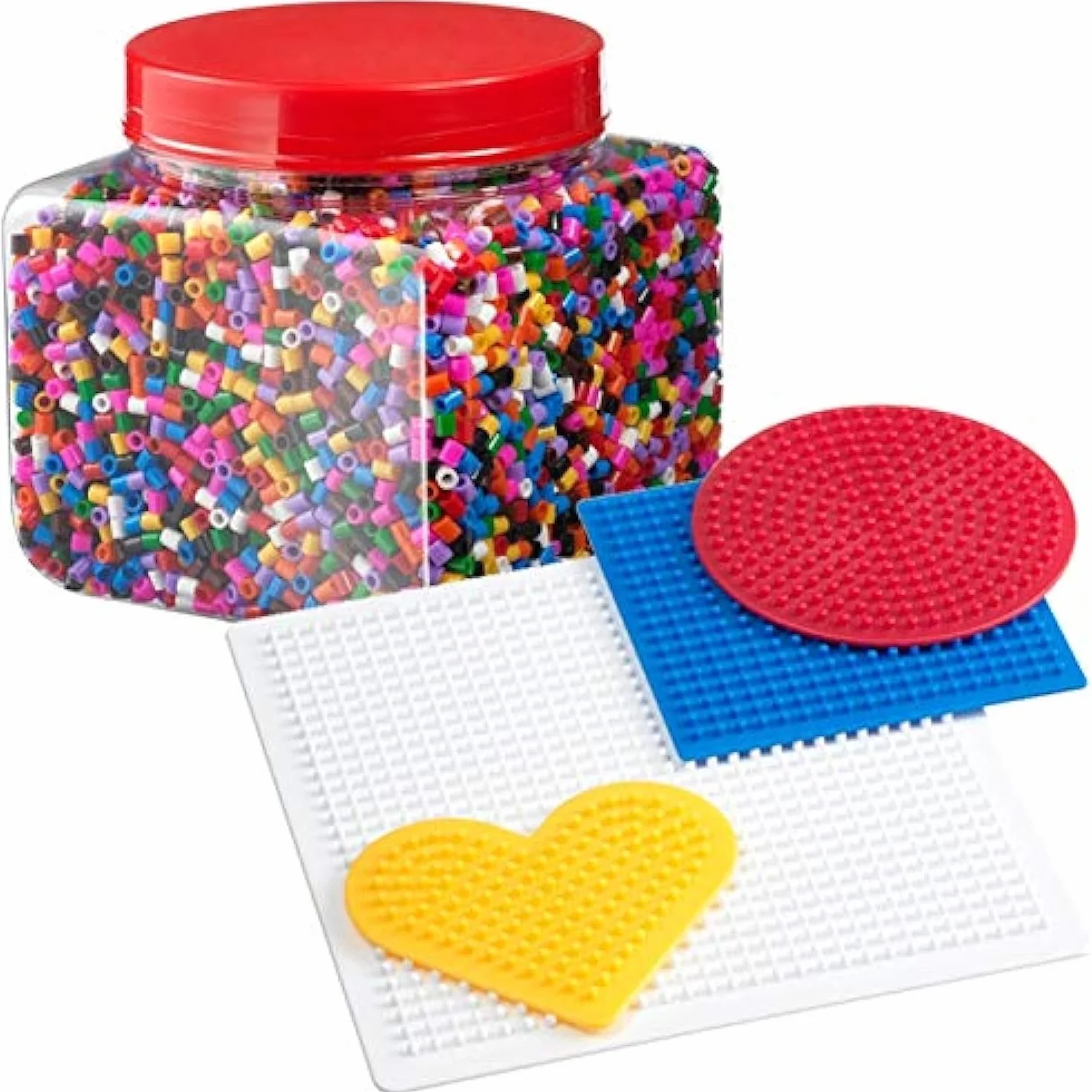IKEA Pyssla - Juego de Perlas para Planchar (14.000 Cuentas, 4 Unidades), Multicolor