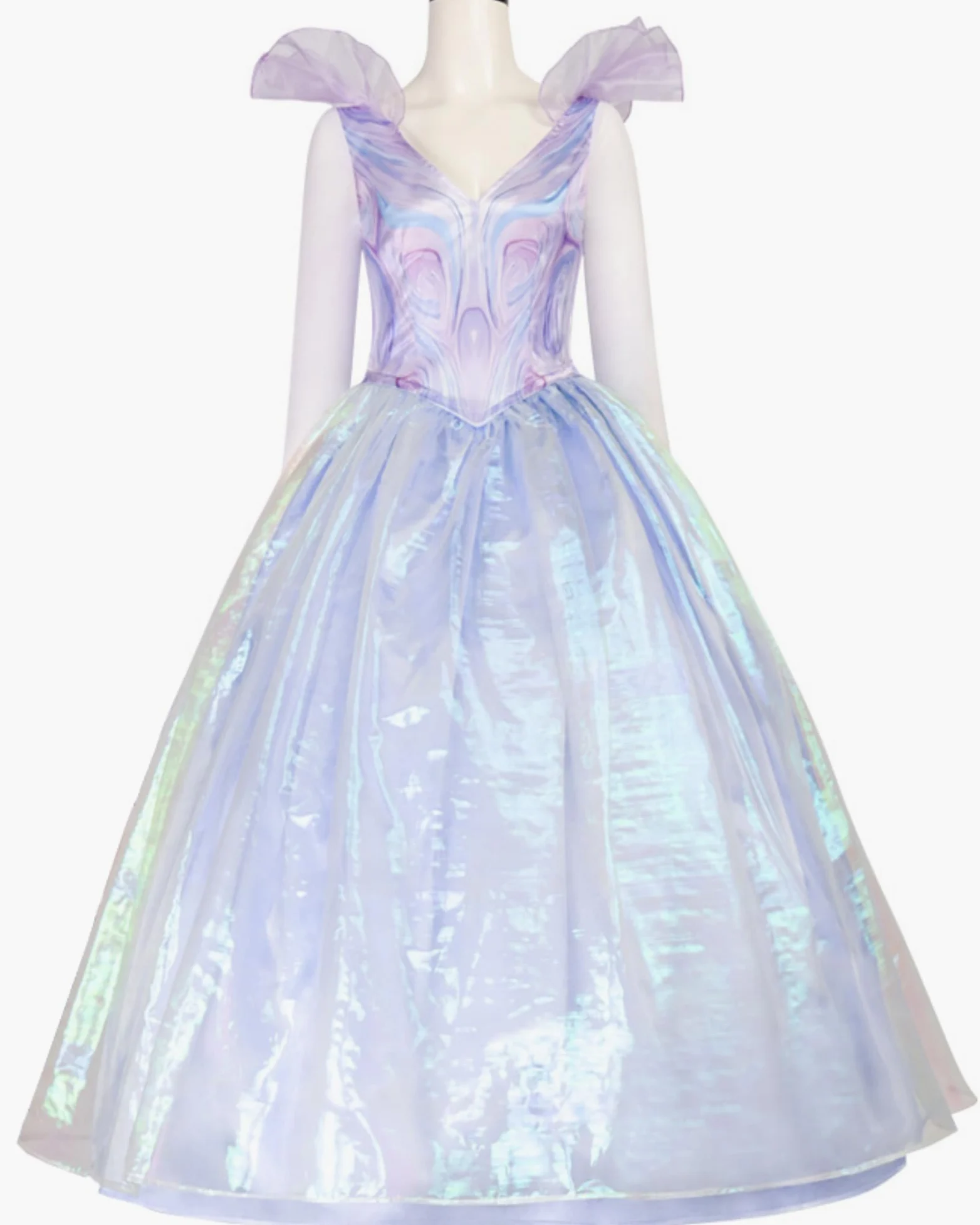 Wicked Kostüme Glinda - Disfraz de bruja para mujer, disfraz de bruja, vestido largo para adultos, XL