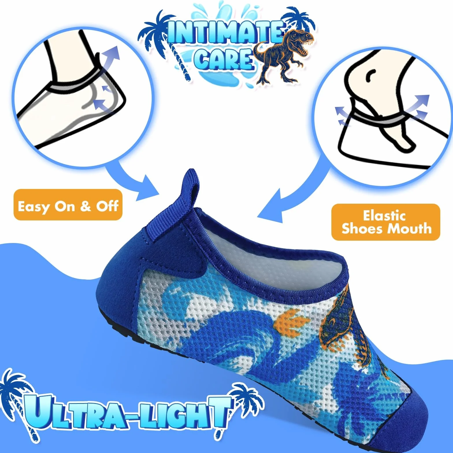 Zapatillas de Playa Descalzas de Secado Rápido Malla Suave Zapatos de Agua