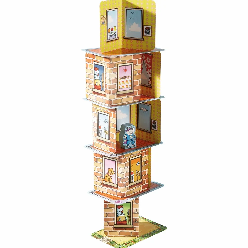 HABA 302273 - Rhino Hero, Juego Infantil de Mesa de Habilidad. Más 5 años