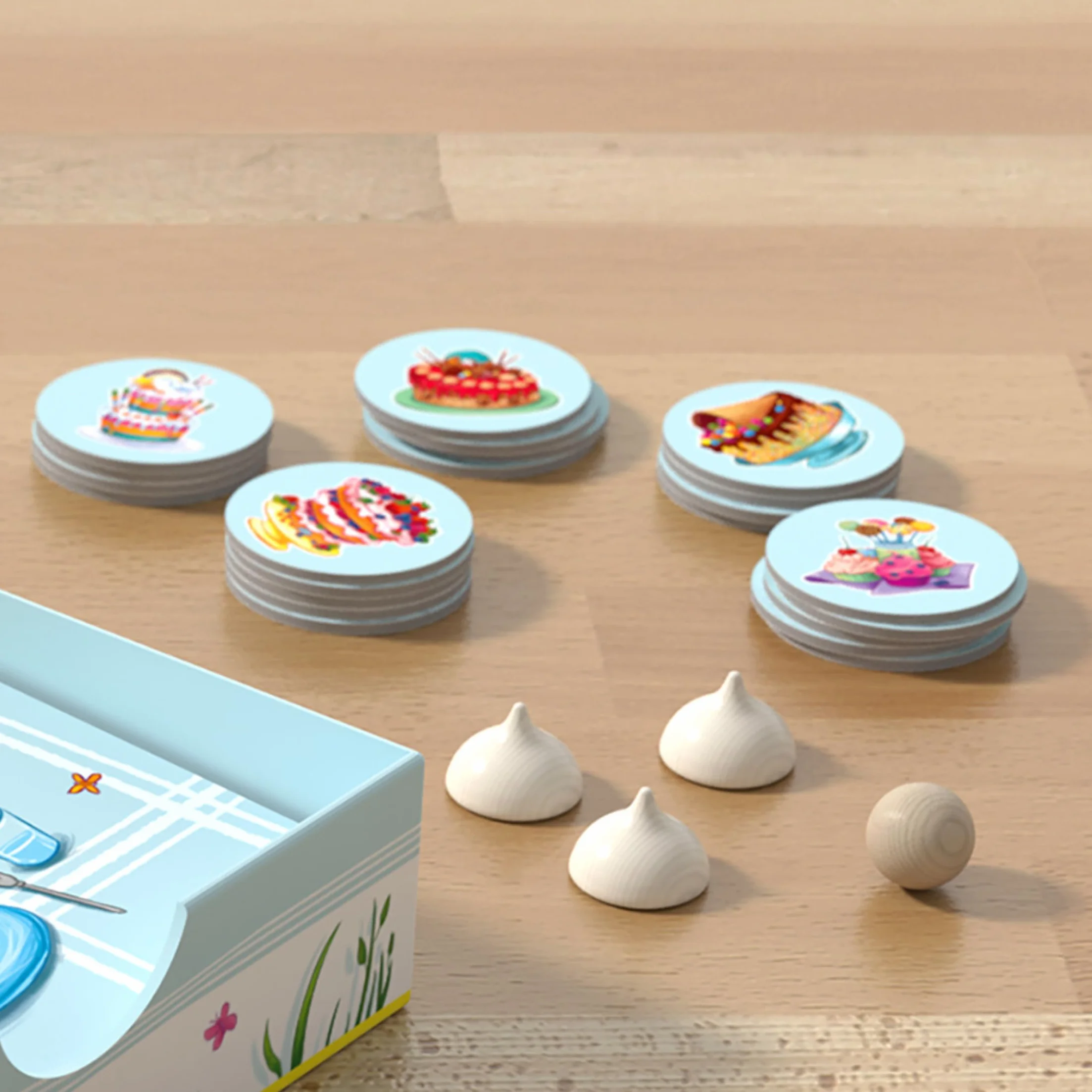 HABA Pastel de Cumpleaños Empresa Niño-Un Juego de Habilidad y Aliento-4 Años y más-307032, 307032, Colorido