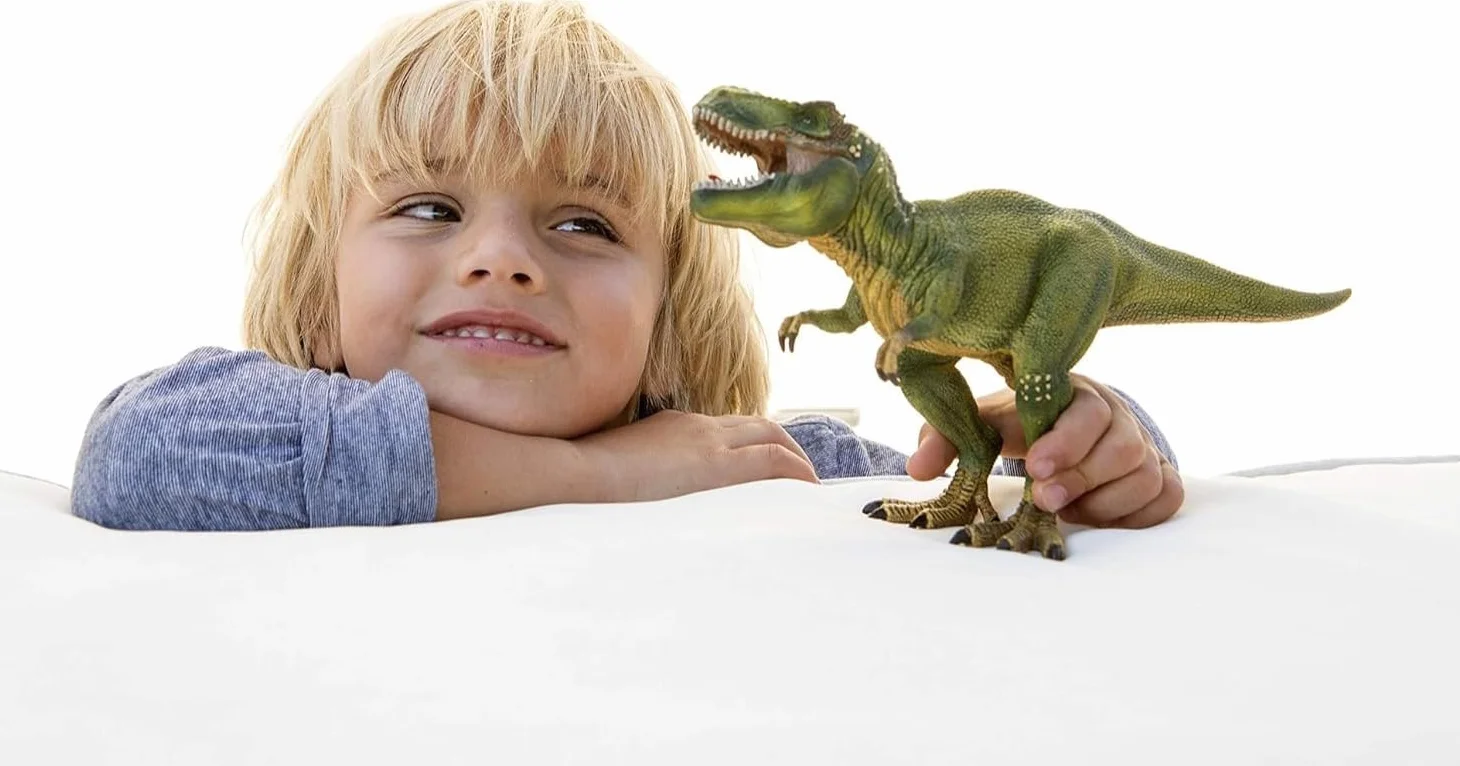 Schleich Dinosaurs | Tyrannosaurus Rex 14525 | Dinosaurio Realista con mandíbula móvil | Gran Regalo para niños y niñas | Juguete de Dinosaurio Partir de 3 años | 28 x 10 x 14 cm