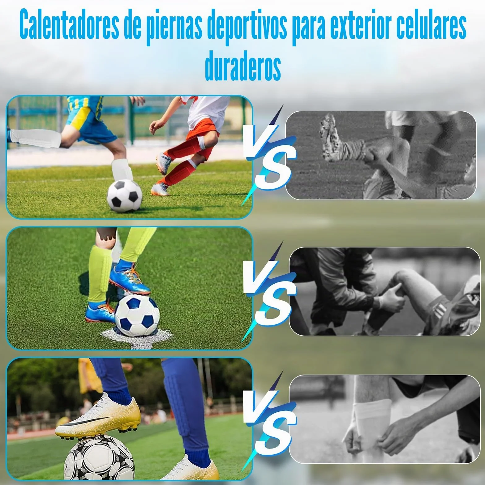 BIRDDIE Espinilleras de Fútbol Profesionales Elásticas Transpirables Antideslizantes Protecciones Anticolisión