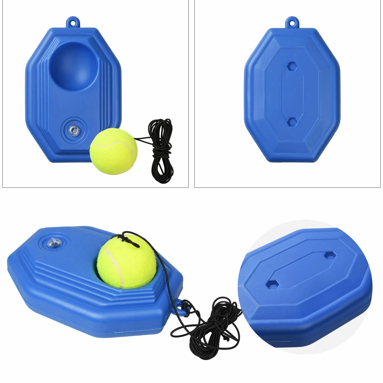 Entrenador de Tenis con Cuerda y Pelota de Entrenamiento, Herramienta de Autoaprendizaje