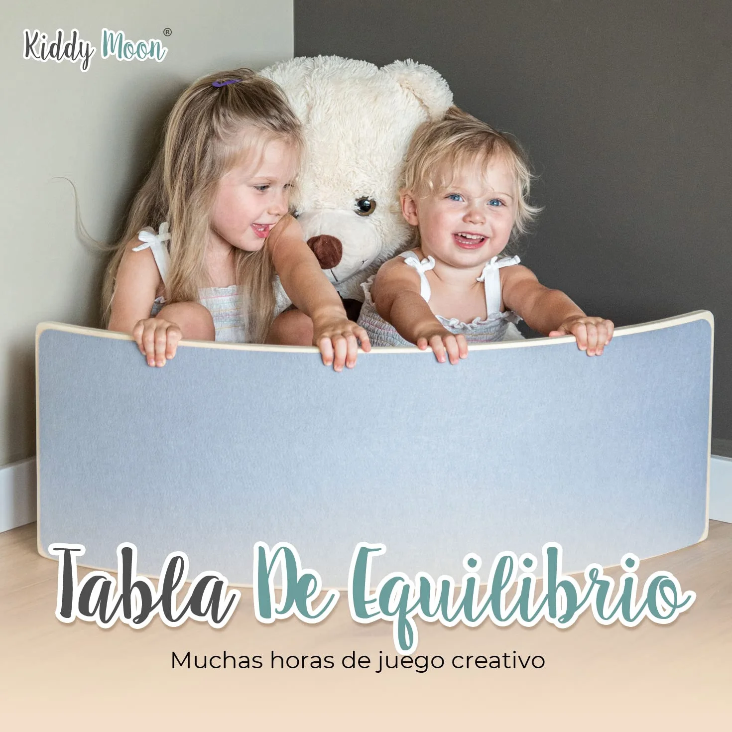 KiddyMoon Tabla De Equilibrio Para Niños Montessori BB-002