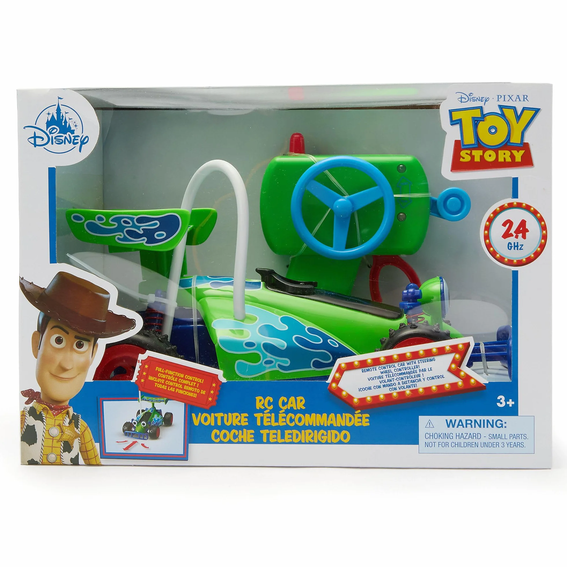 Disney Store Oficial, Coche teledirigido Oficial de Toy Story, 2,4 GHz, 12 x 15 x 22 cm, 36+ Meses