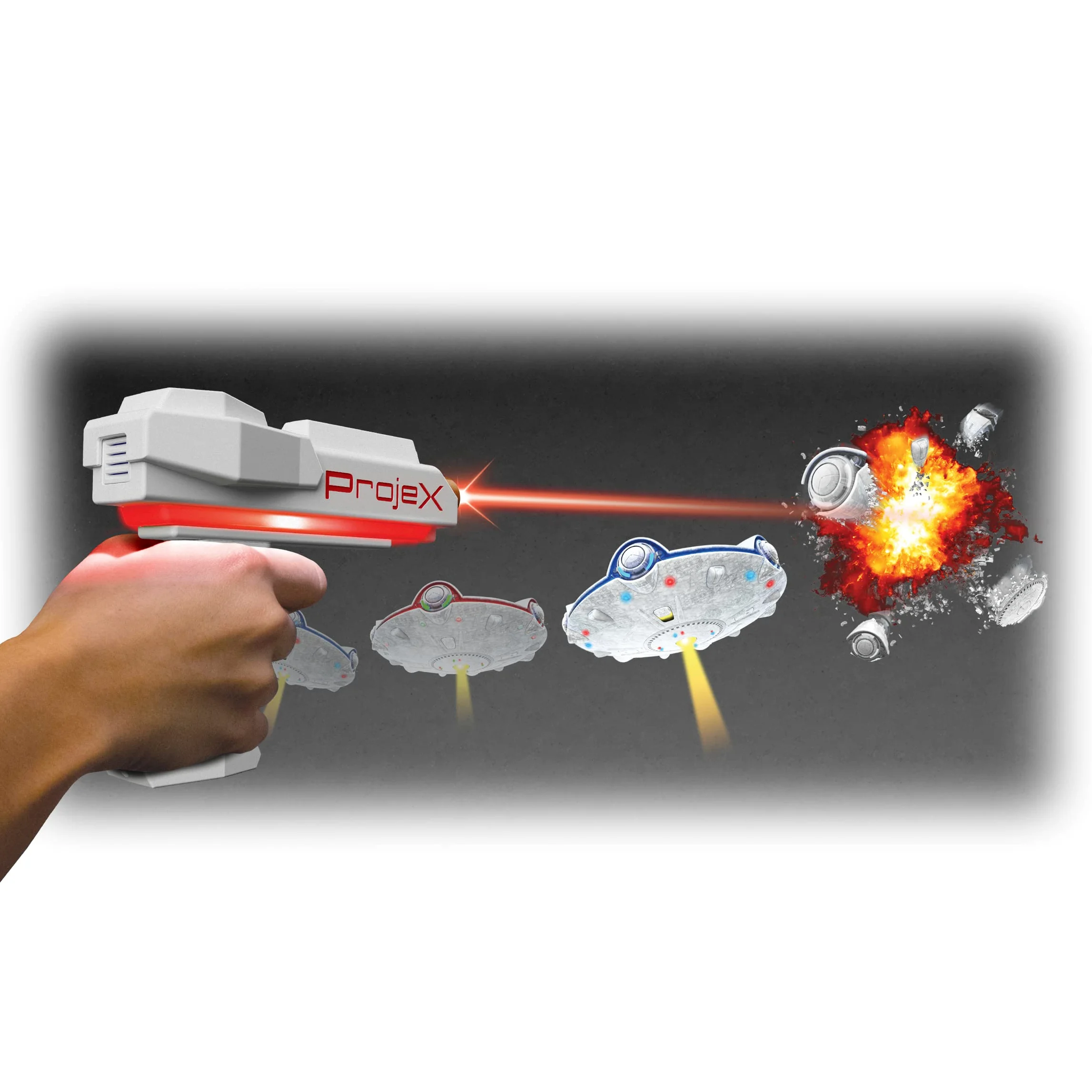 Laser X Projex Animated Target, Blanco