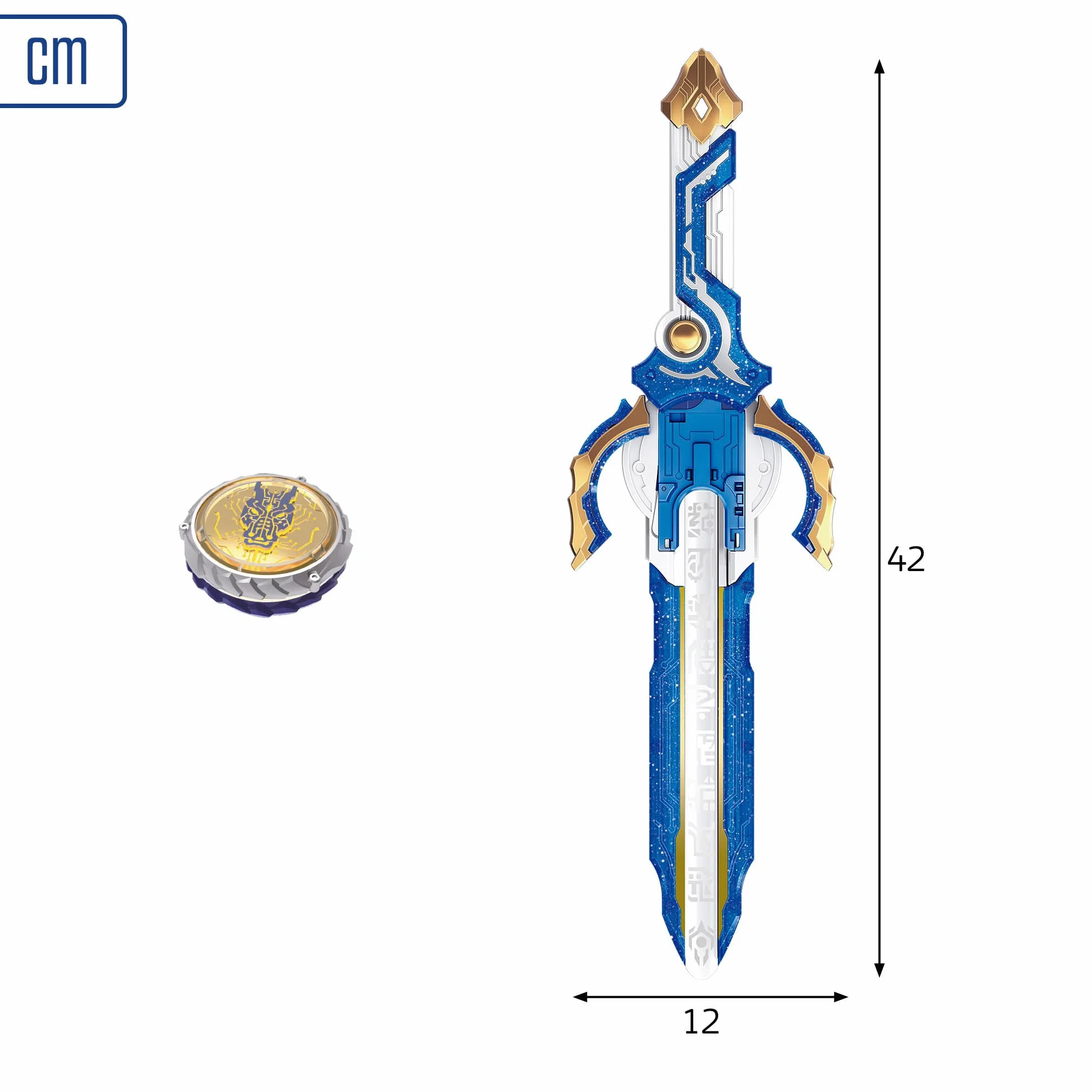 COLORBABY Infinity Nado S6 Advanced Pack Fury Wave Dragon, Espada lanzadora, Peonza de Luces y Piezas Intercambiables, Juguete de Combate Personalizable (48091)
