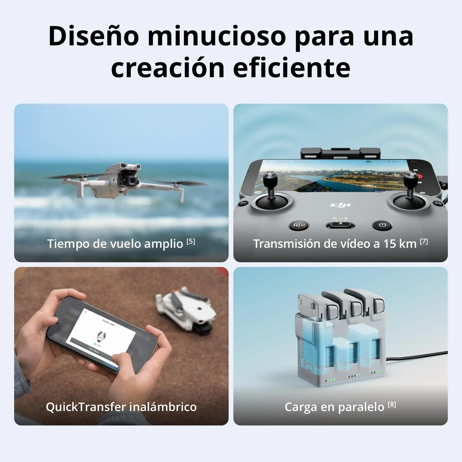DJI Lito 1 dron cámara 4K principiantes ActiveTrack vídeo 4K imagen 8K ligero transmisión 15 km C0