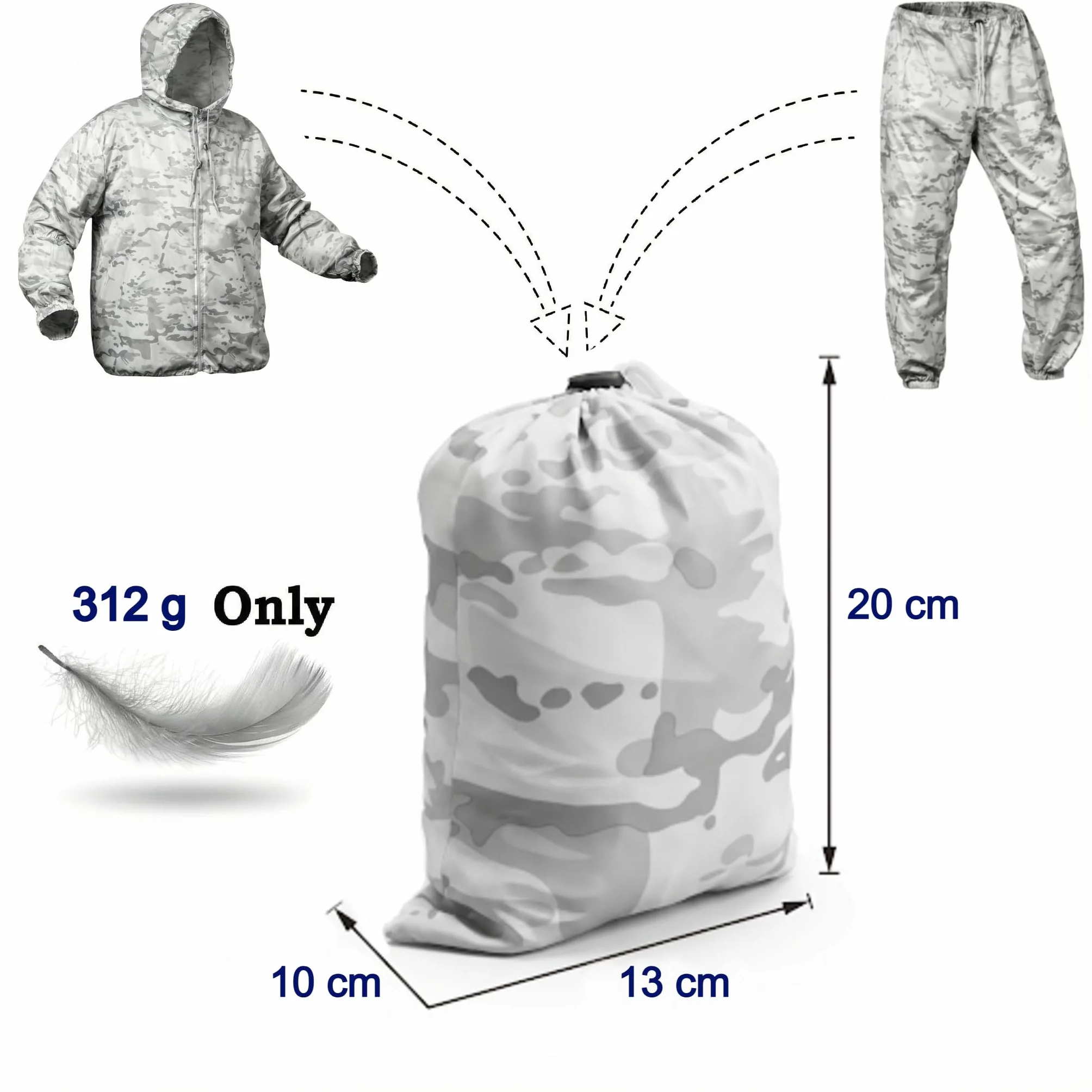 Eosphorus Multicam Alpine Camuflaje de nieve para caza airsoft paintball