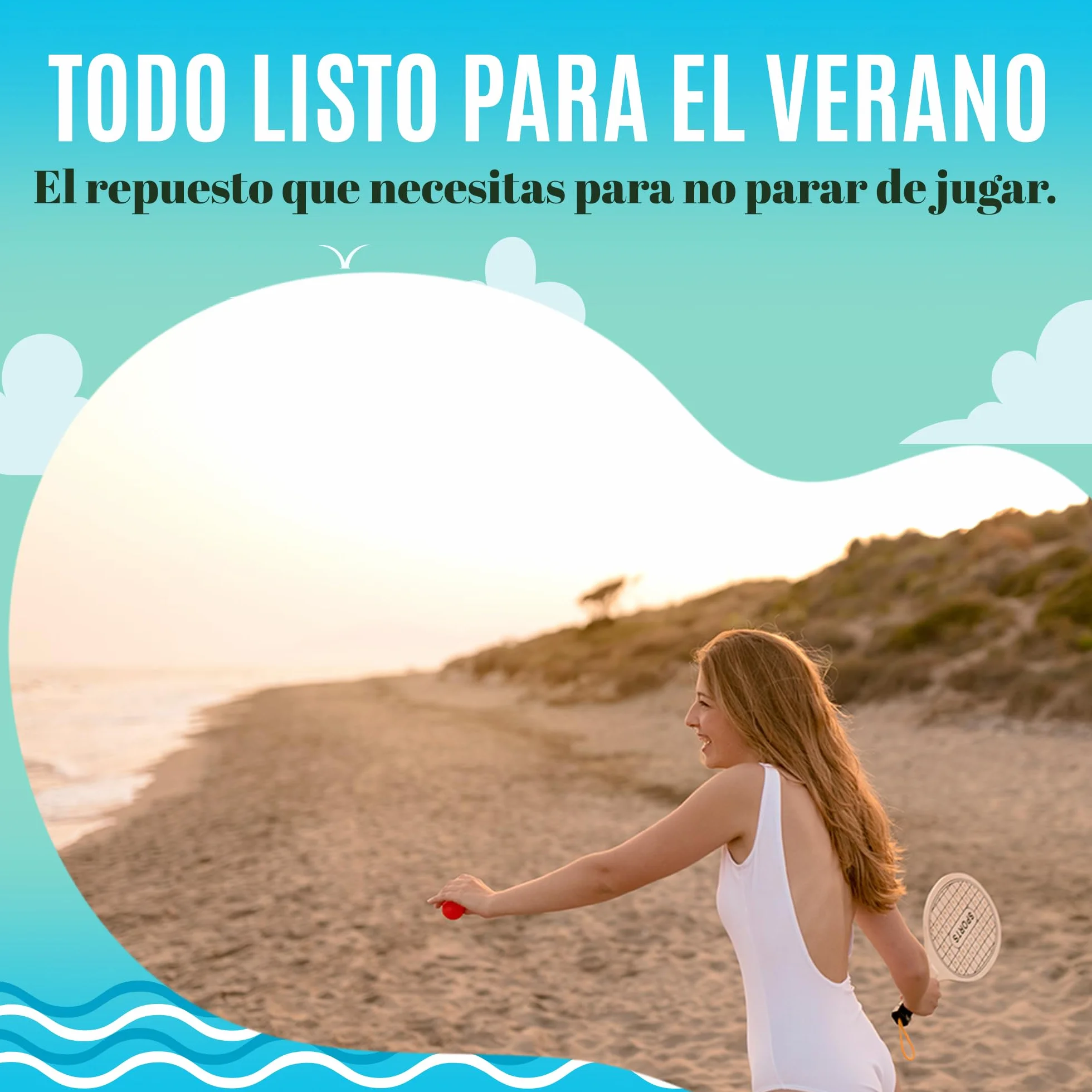 Genérico 10 Pelotas de Repuesto para Palas Playa | Resistentes, Ligeras y Alta Visibilidad | Accesorios para Raquetas | Juegos Playa y Juguetes Verano