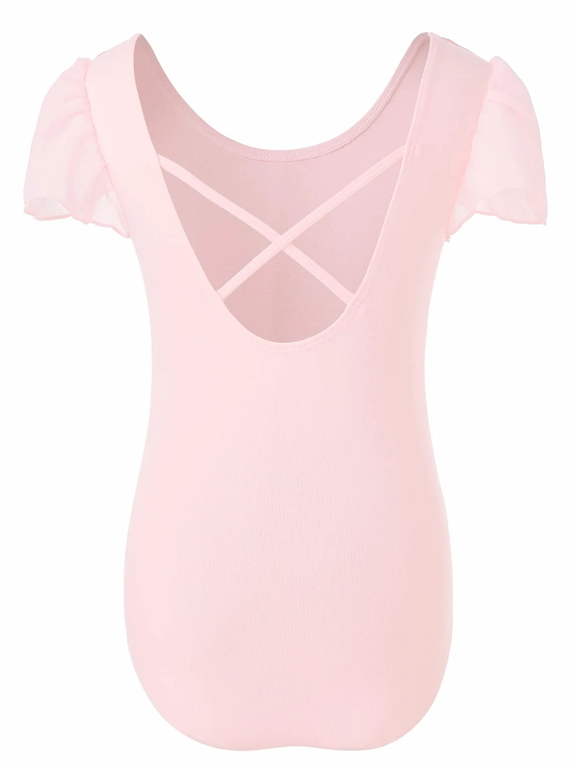 Maillot Ballet Niña Leotardo Danza Manga de Soplo 3-12 Años
