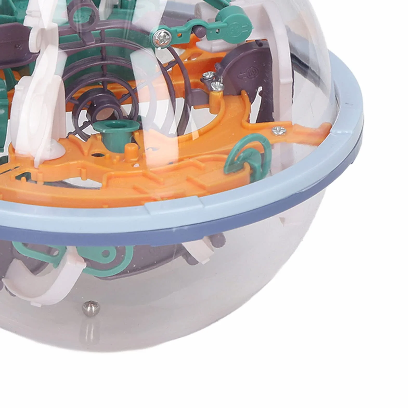 Bola de Laberinto 3D educativa, mejora el intelecto, desarrolla la paciencia, plástico para niños (100 obstáculos)