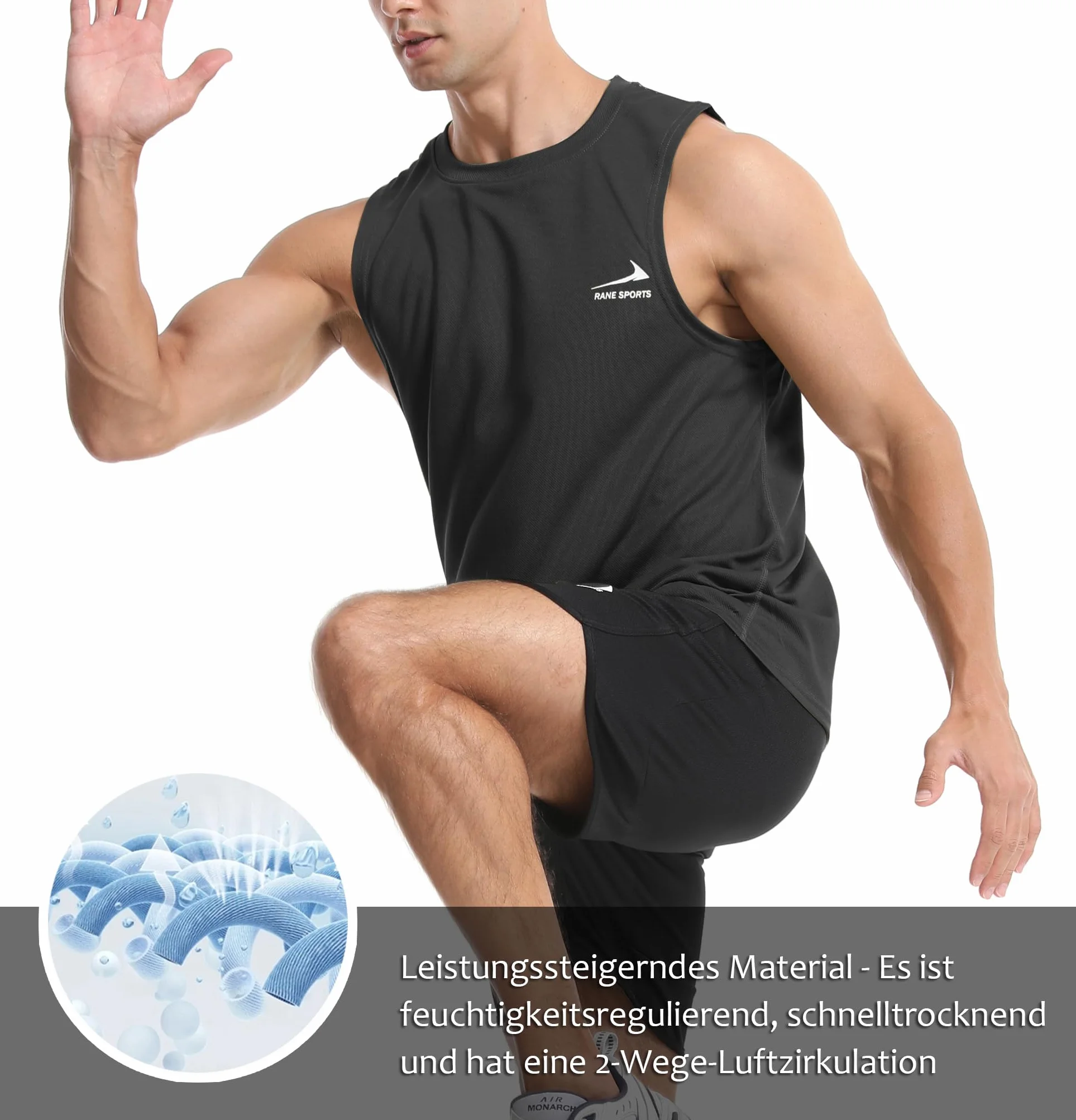 Camiseta de Tirantes para Hombre Gimnasio Muscular Fitness Tanques sin Mangas