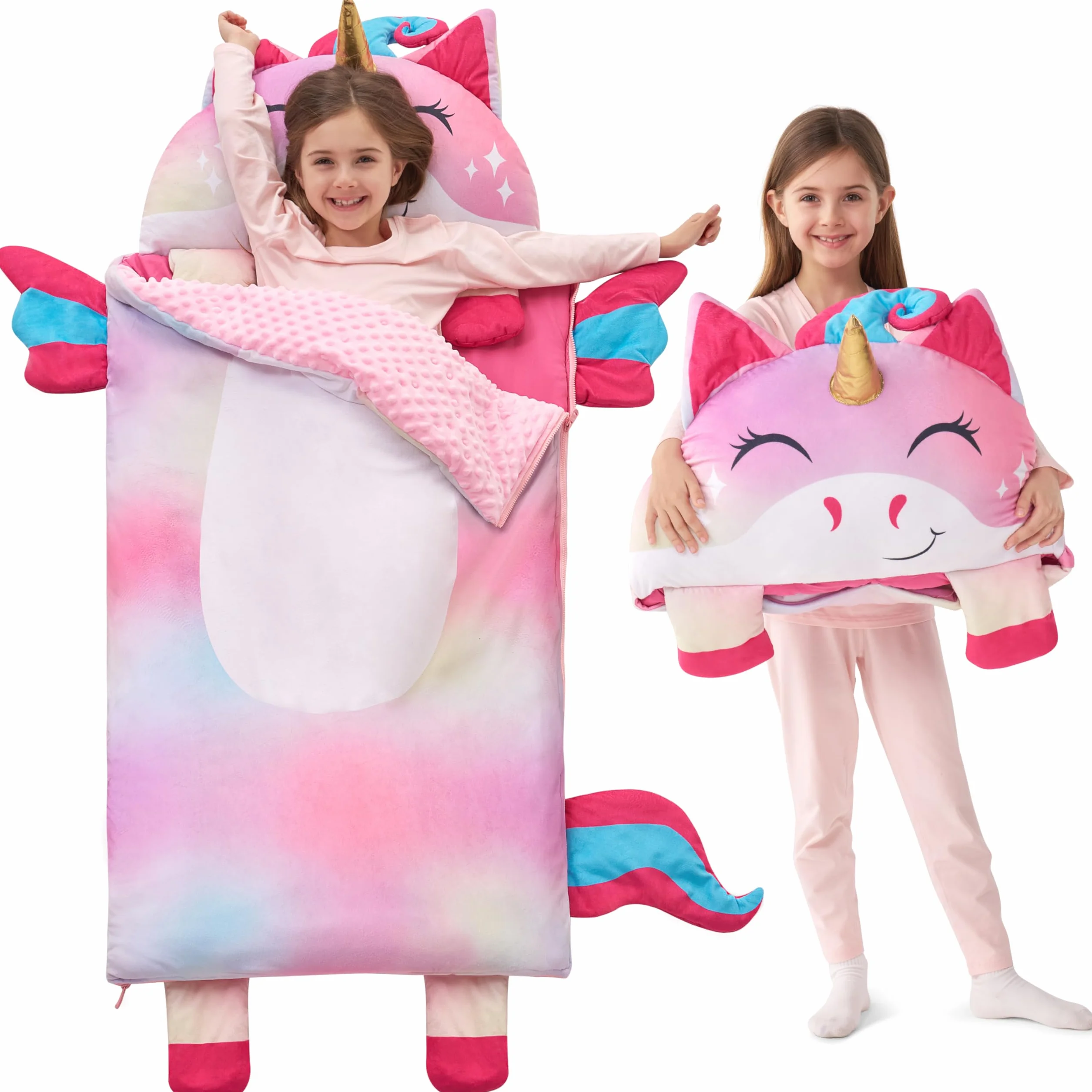 JOIEDOMI - Colchoneta para Siesta para niños pequeños con Almohada y Manta, a Partir de 3 años - Colchoneta para Siesta Preescolar