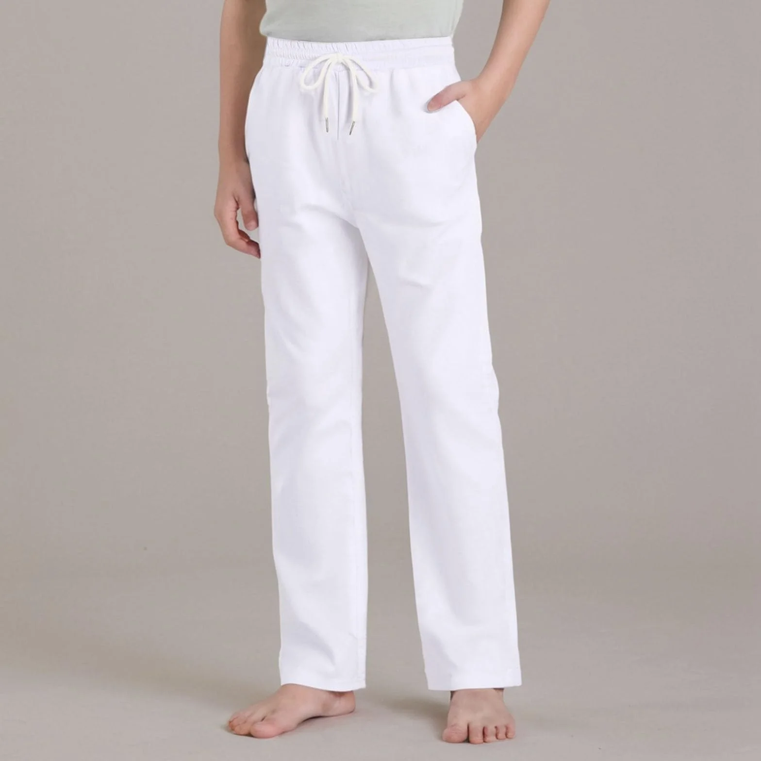 Pantalones de chándal para niños anchos cintura elástica cálidos entrenamiento adolescentes otoño invierno