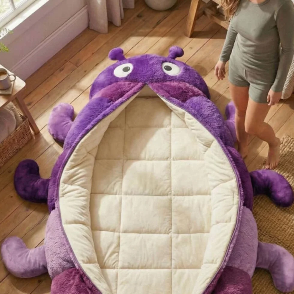 Tumbona convertible para interiores, saco de dormir de animales, acogedor capullo de oruga para adultos