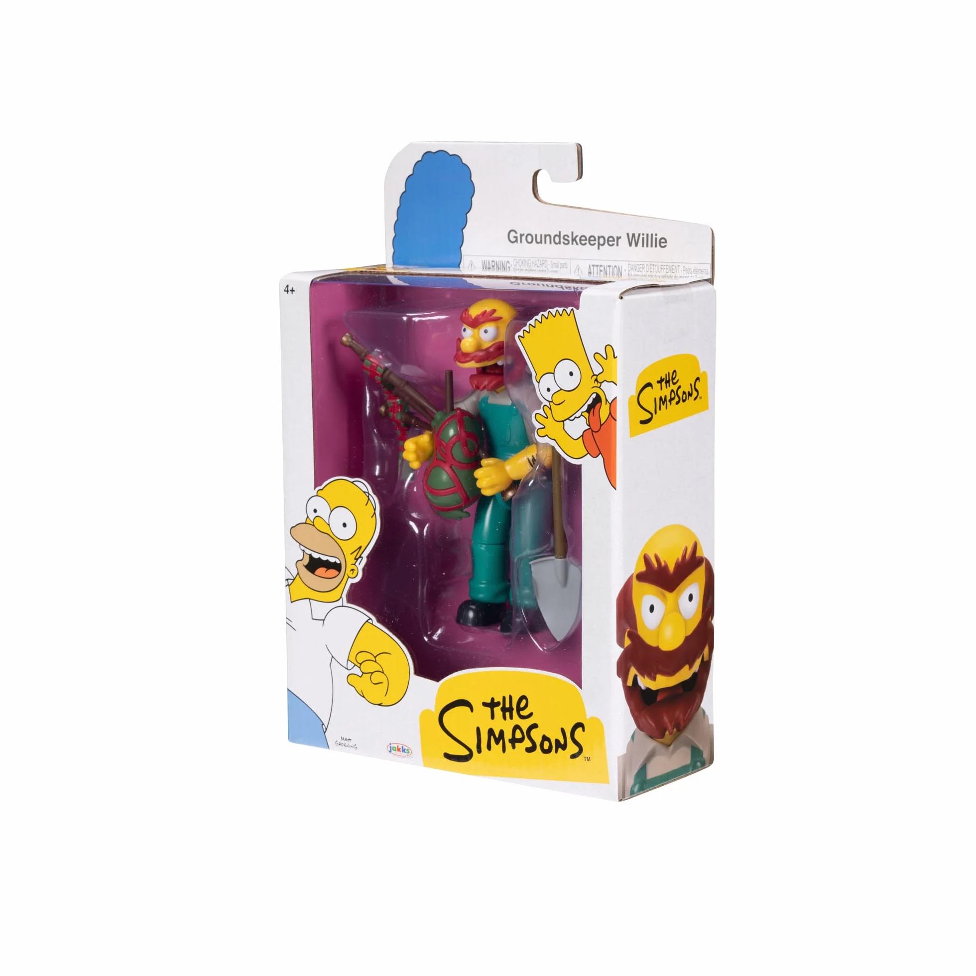 Los Simpsons - Figura Groundskeeper Willie de 13 cm Totalmente articulada - Figura Coleccionista de los Simpsons - para Niños 3 Años +