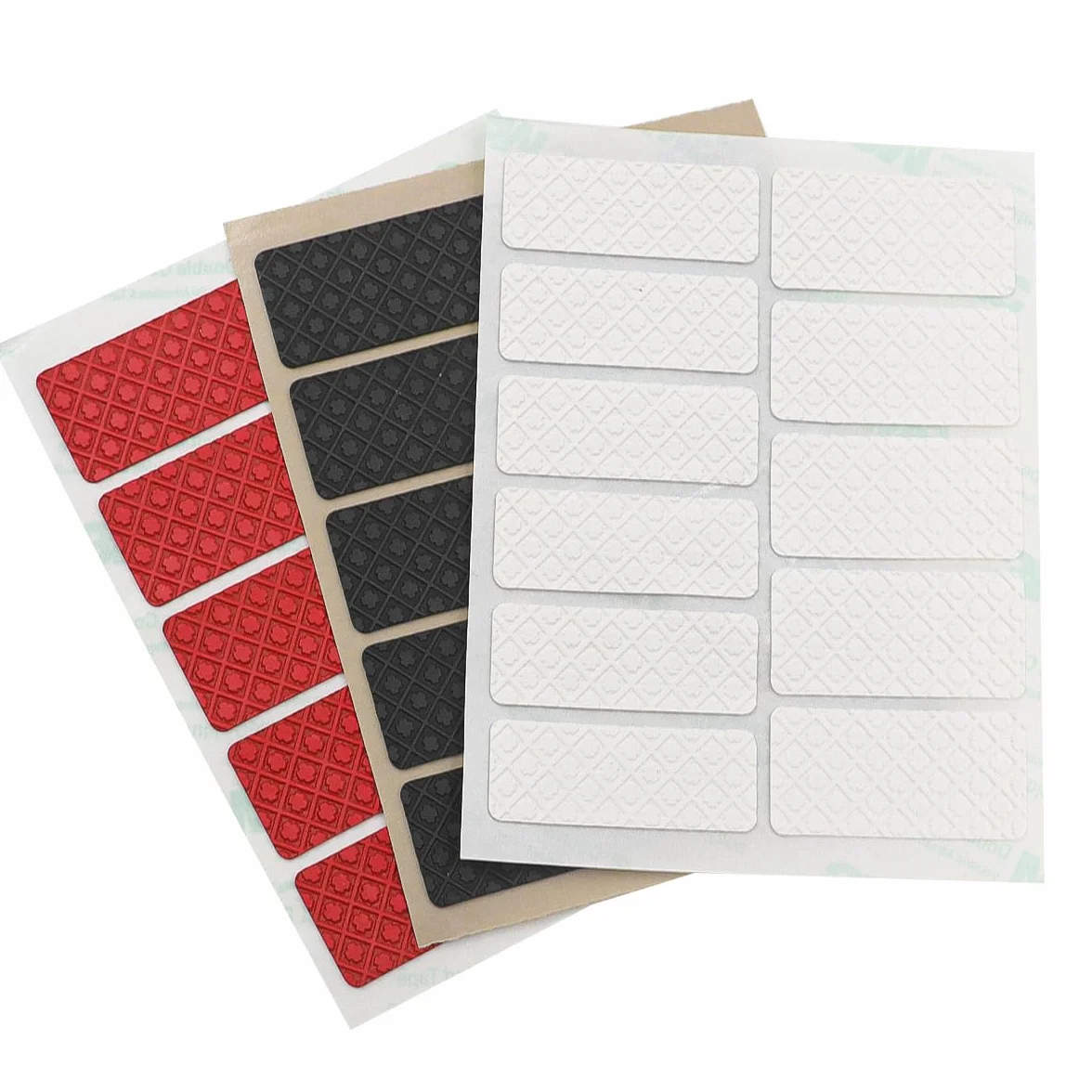 Pack de 3 Pegatinas Antideslizantes para Ratón, Cinta de Agarre DIY con Textura de Flor de Ciruelo, Absorbente de Sudor, Accesorio Universal para Ratón, Teclado, Smartphone y Controlador