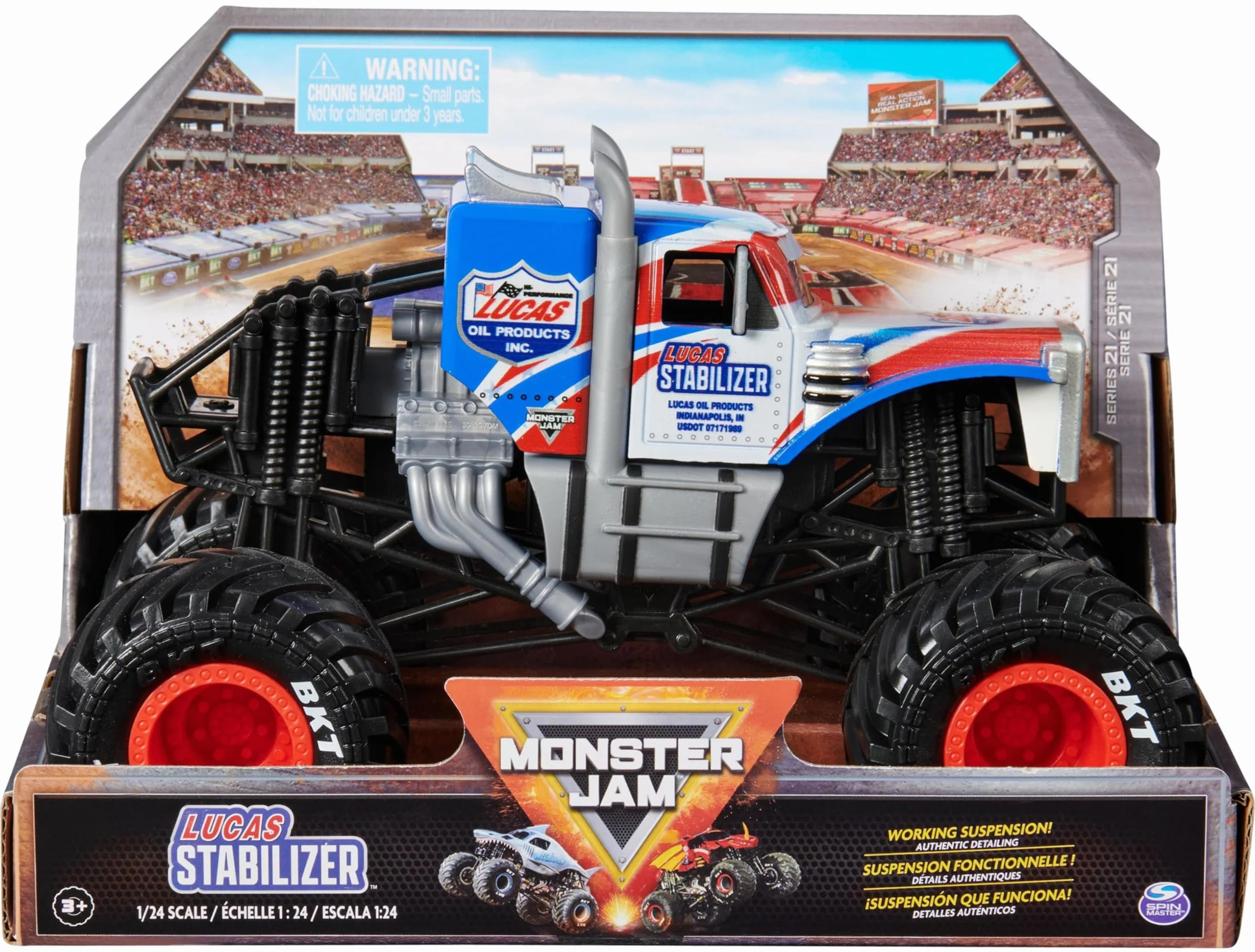 Monster Jam Coche Monster Truck Oficial Escala 1:24 Modelo Aleatorio Juguetes Niños 3 años+