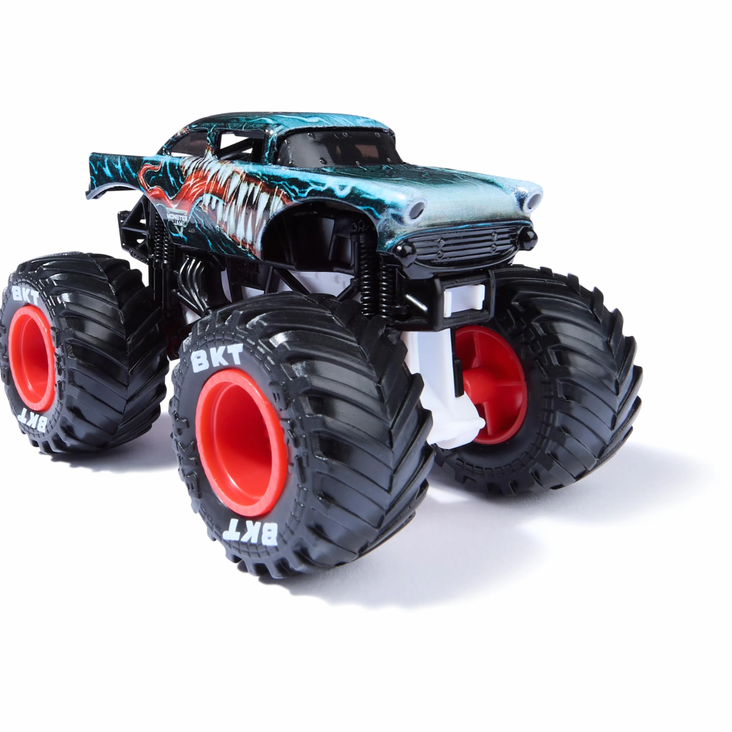 Monster Jam Pack 2 Coches Juguete Monster Truck Marvel Oficial Escala 1:64 Metálicos Venom Spiderman