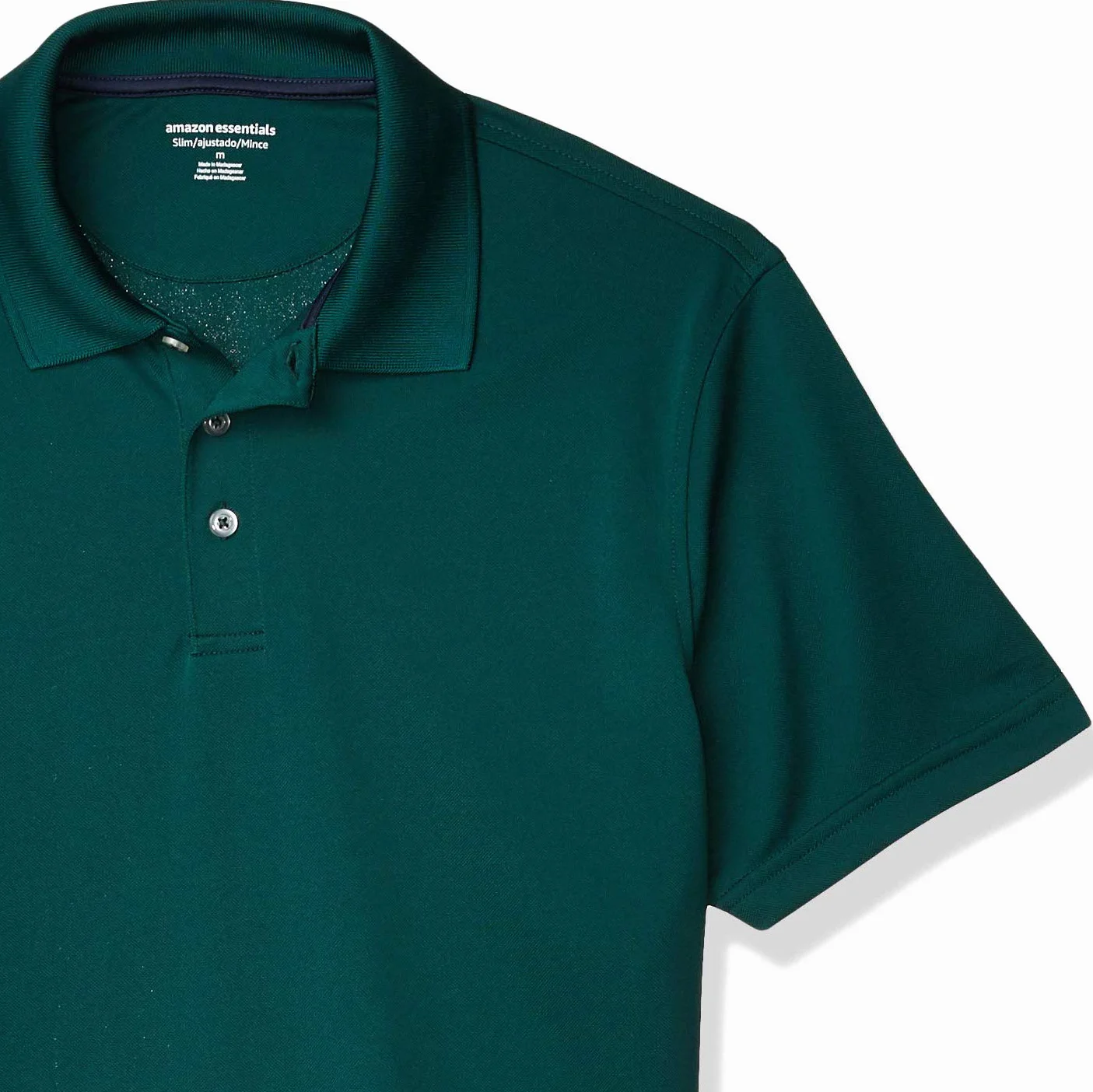 Amazon Essentials Polo de Golf Hombre Manga Corta Corte Ajustado Secado Rápido