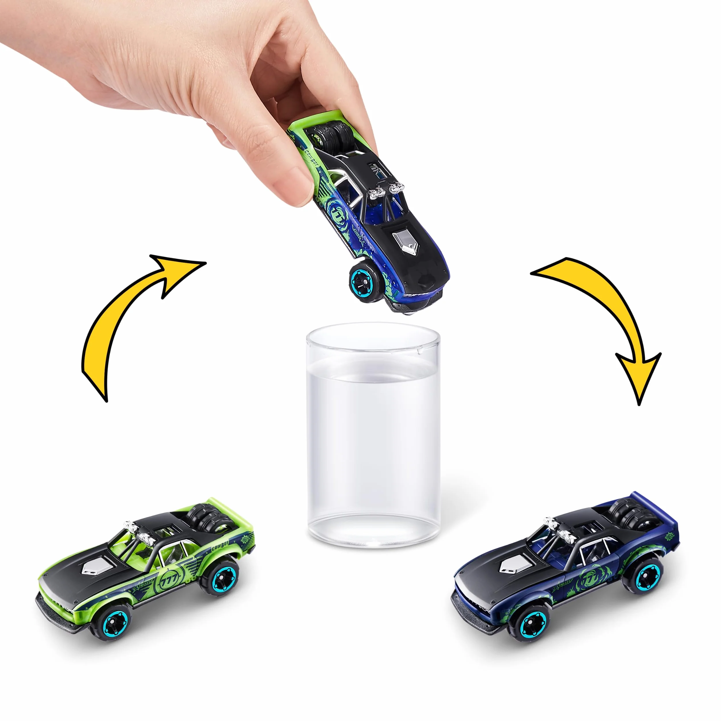 ZURU Metal Machines Color Change Car Series 4, 6 Pack Autos Fundidos a Presión Coleccionables