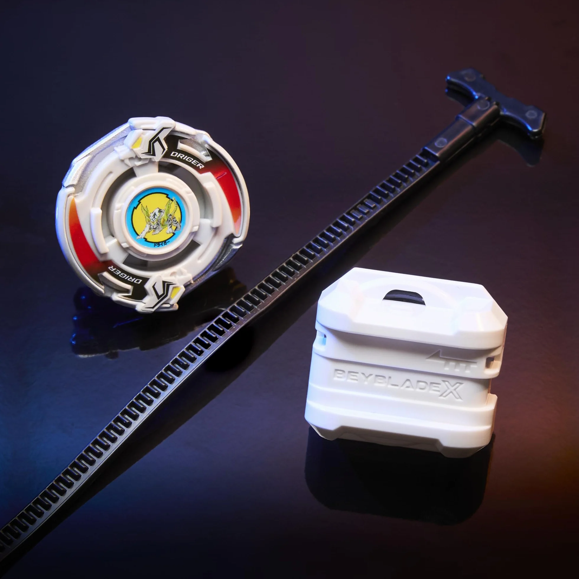 Beyblade X X-Over Project Driger Slash 4-80P Kit Inicial con Top y Lanzador
