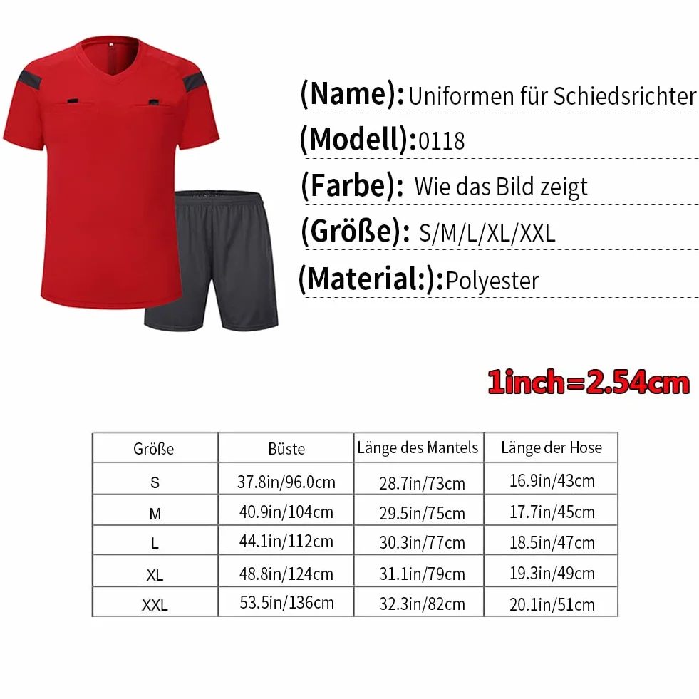 SHINESTONE Camiseta de árbitro manga corta hombre