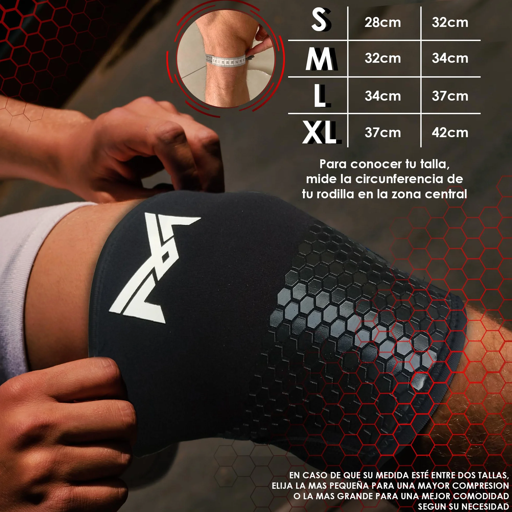 Rodilleras Crossfit Neopreno 5mm MERCURYAL Pack 2 para Entrenamiento Gym